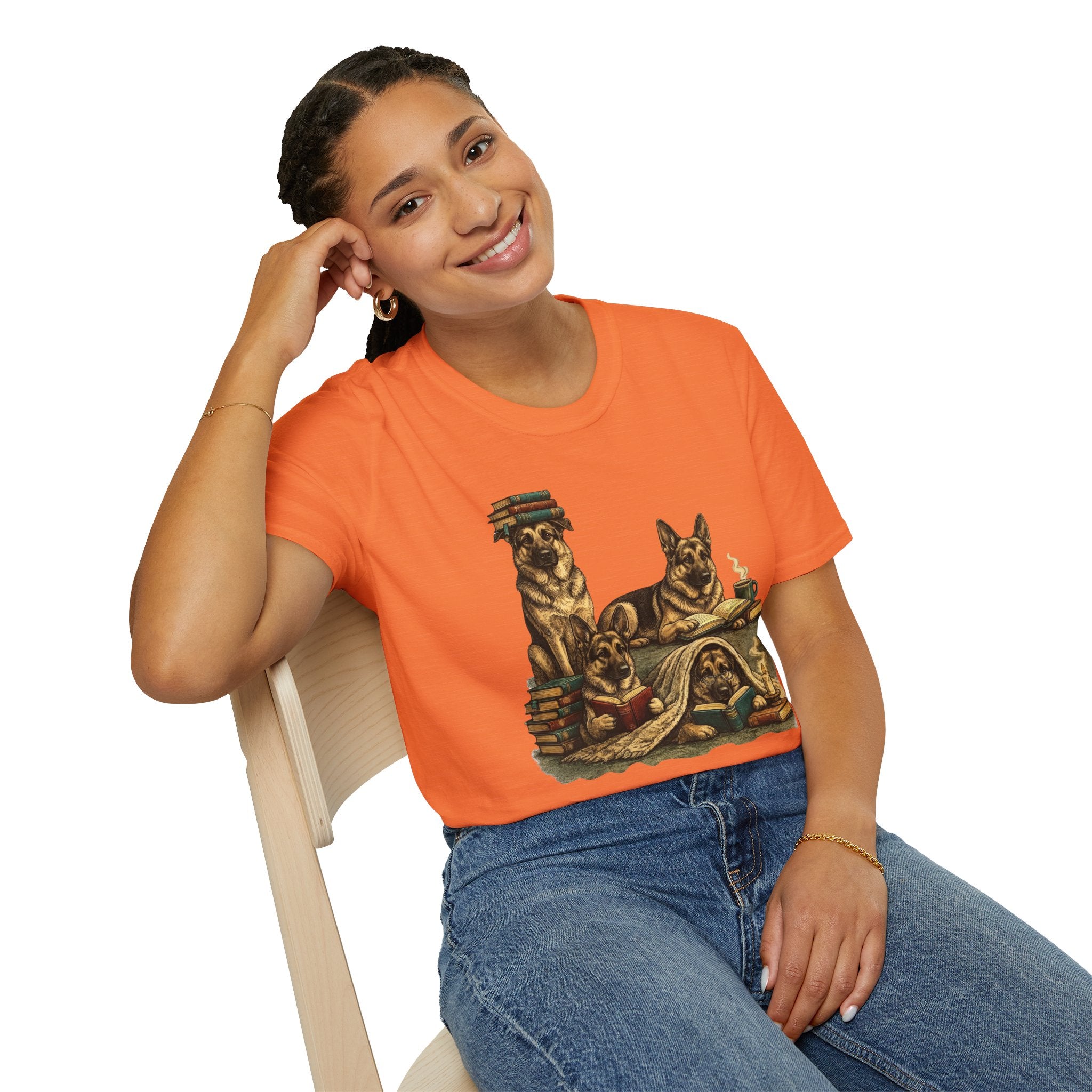 Copy of Unisex Softstyle German Shepherd Library T-Shirt