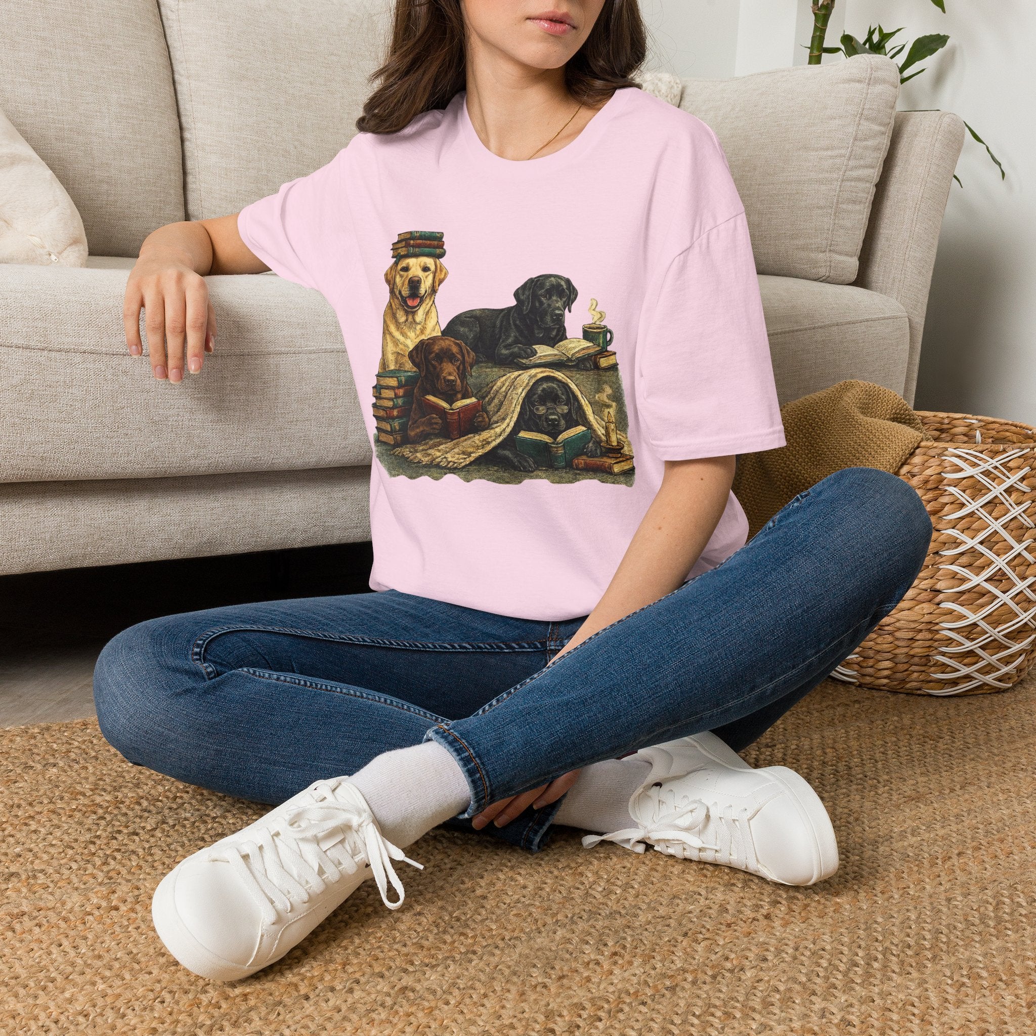 Copy of Unisex Softstyle Labador Library Four Dog T-Shirt