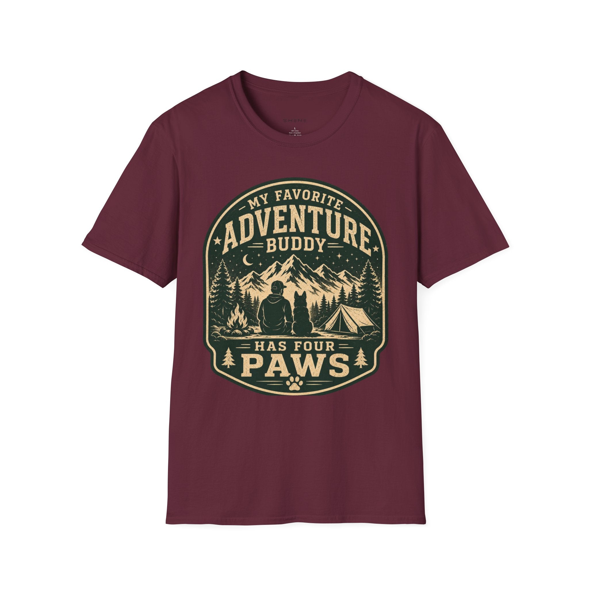 Copy of Unisex Softstyle My Favorite Adventure Has Paws T-Shirt