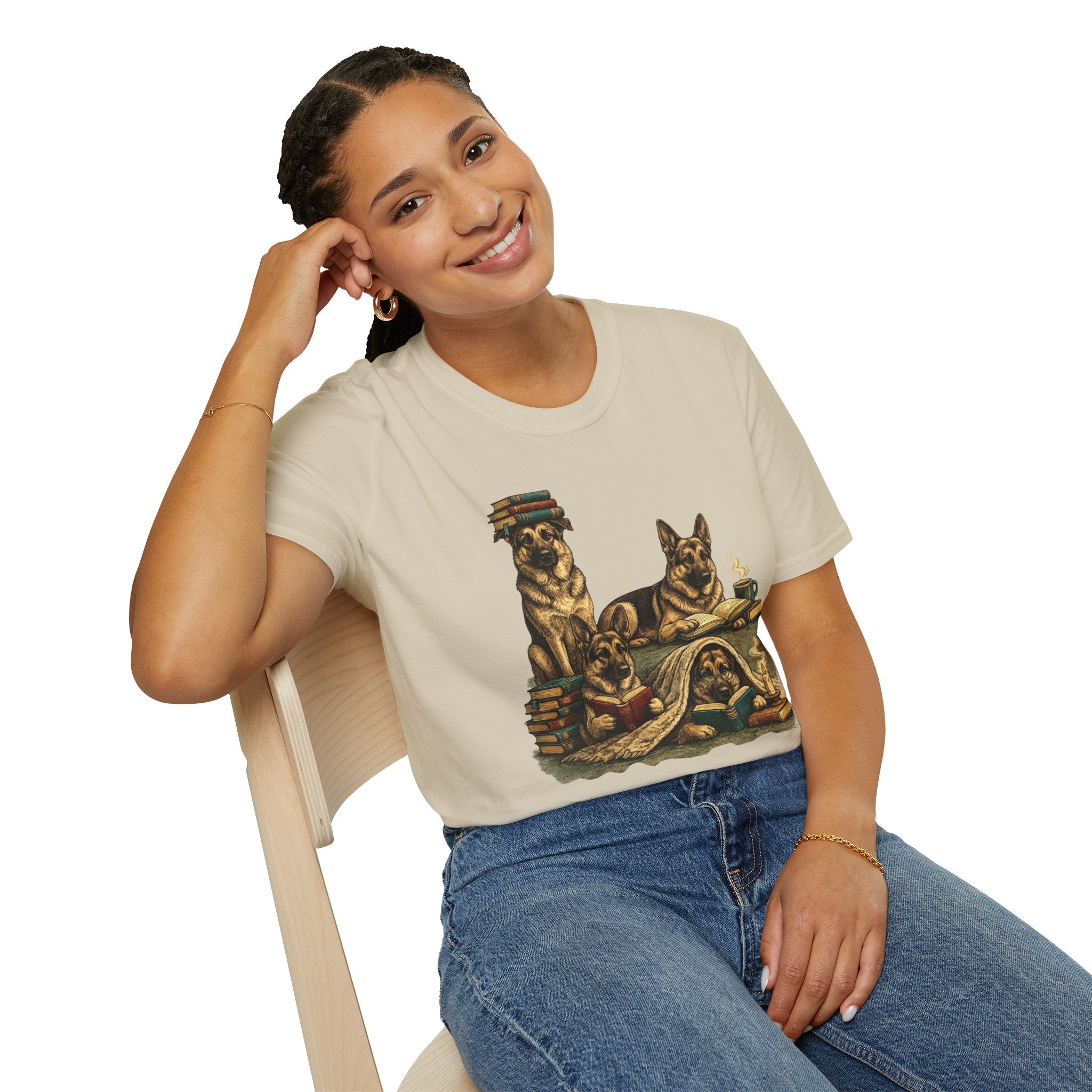 Copy of Unisex Softstyle German Shepherd Library T-Shirt