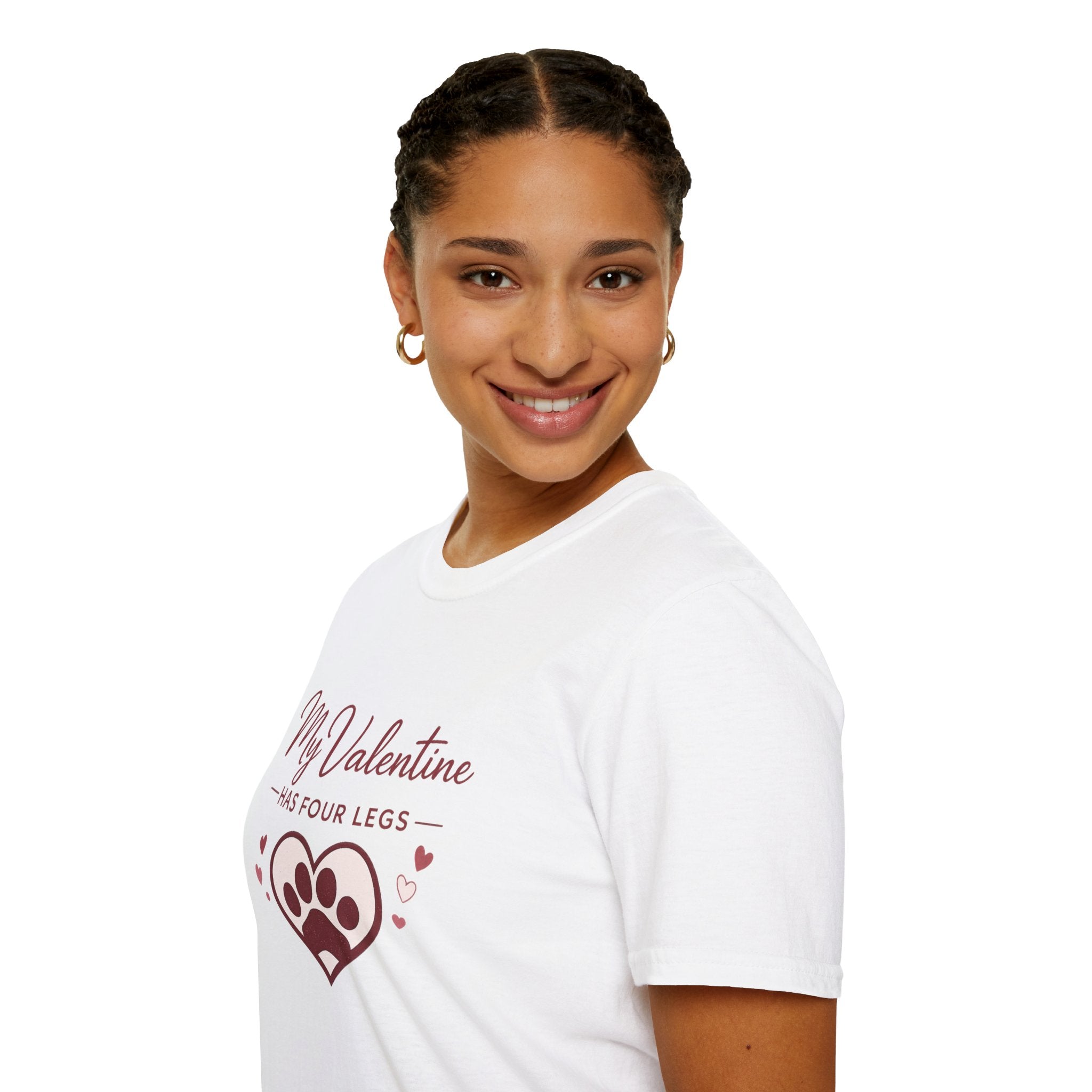 Copy of Unisex Softstyle My valentine has four leg T-Shirt