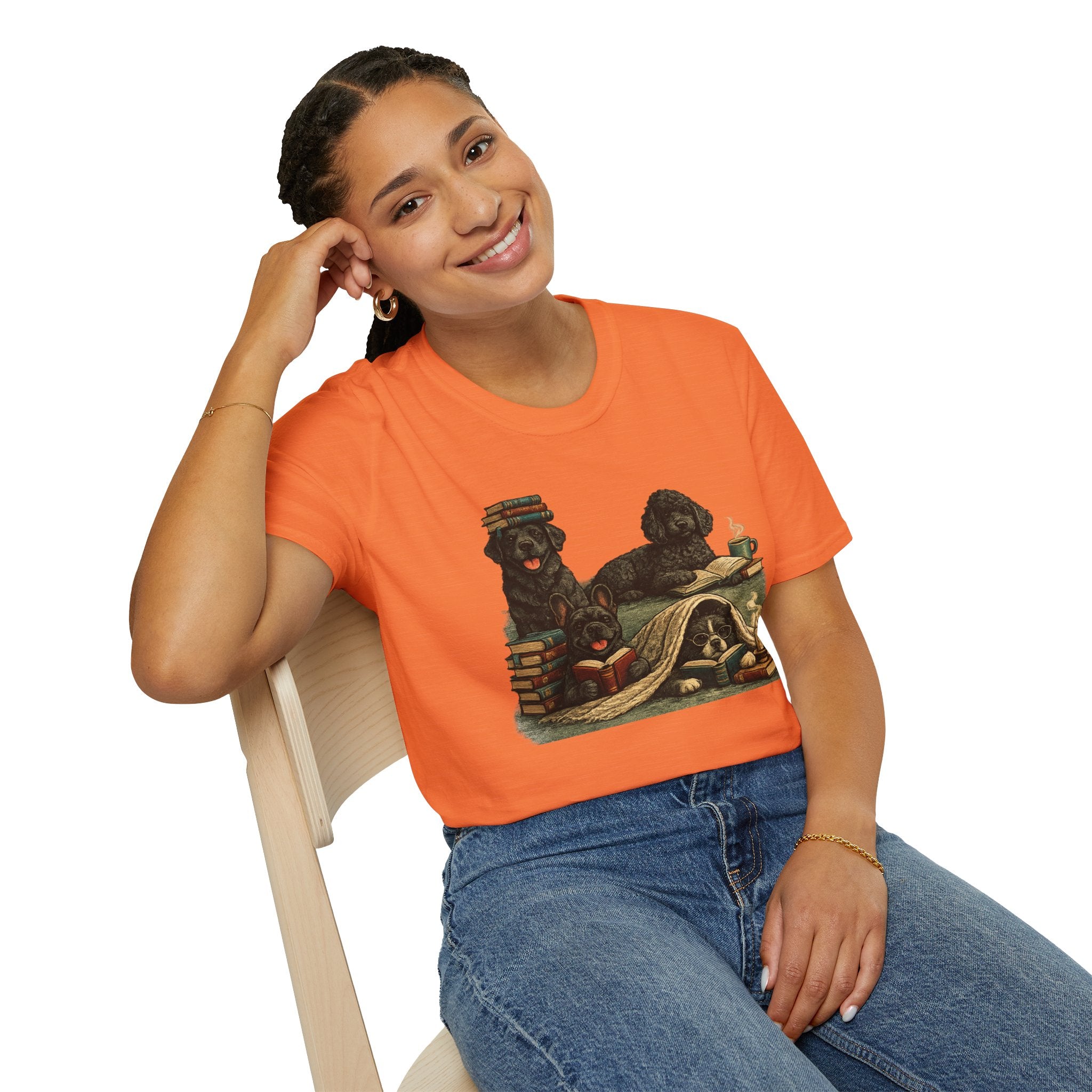 Copy of Unisex Softstyle Black Dog Library T-Shirt