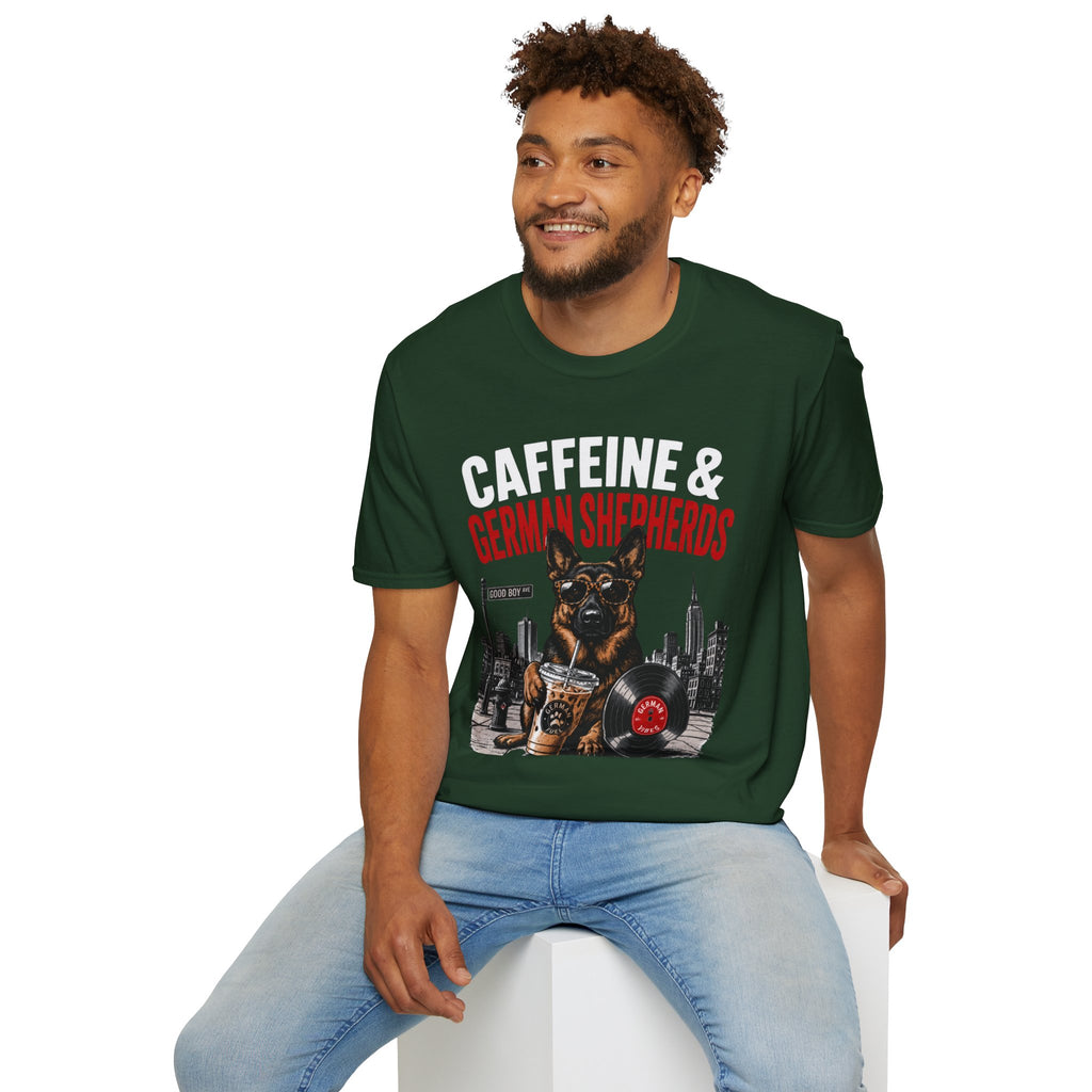 Copy of Unisex Softstyle German Shephed Caffeine Fuel T-Shirt