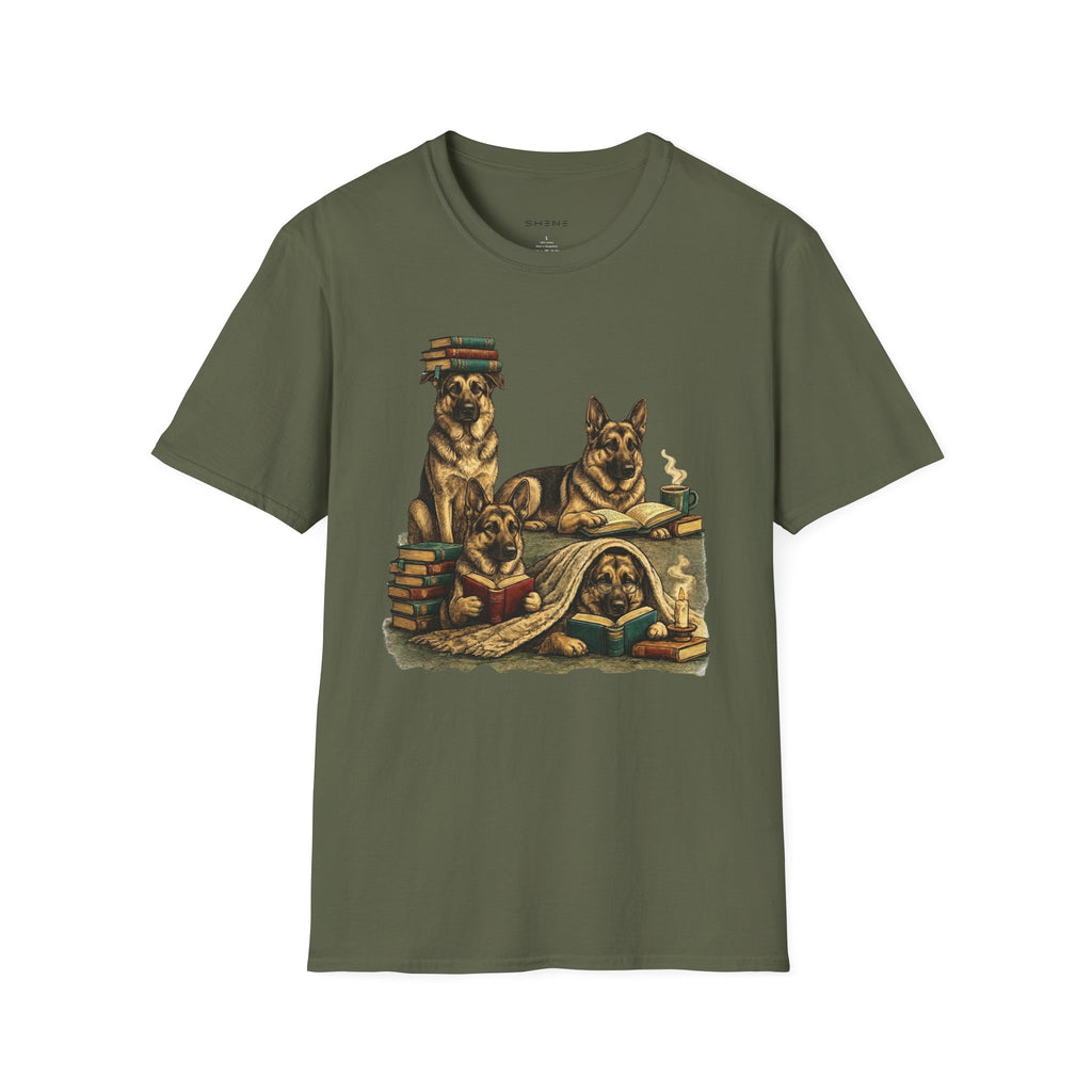 Copy of Unisex Softstyle German Shepherd Library T-Shirt