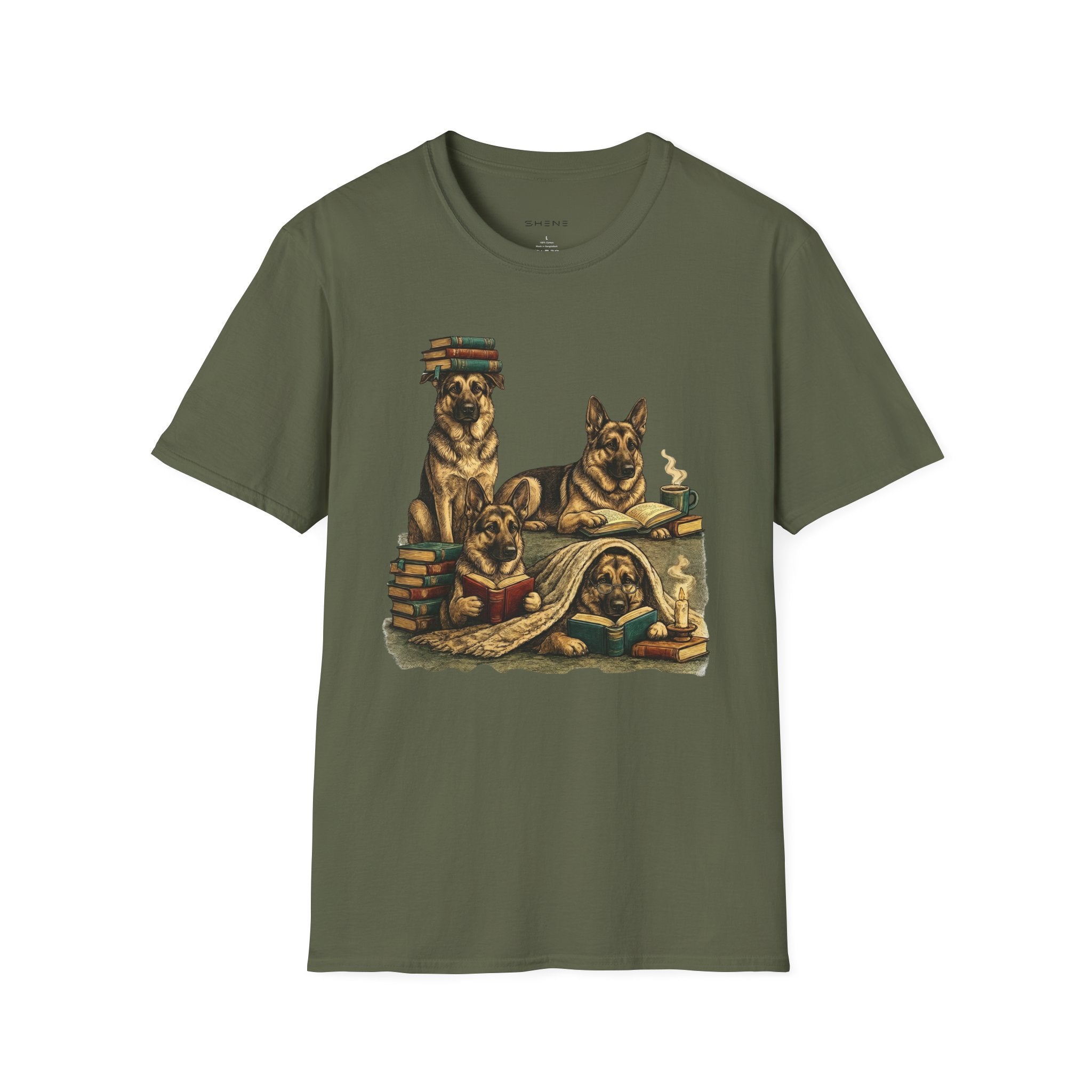 Copy of Unisex Softstyle German Shepherd Library T-Shirt