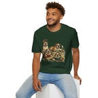 Copy of Copy of Copy of Unisex Softstyle Frenchi Library Four Dog T-Shirt