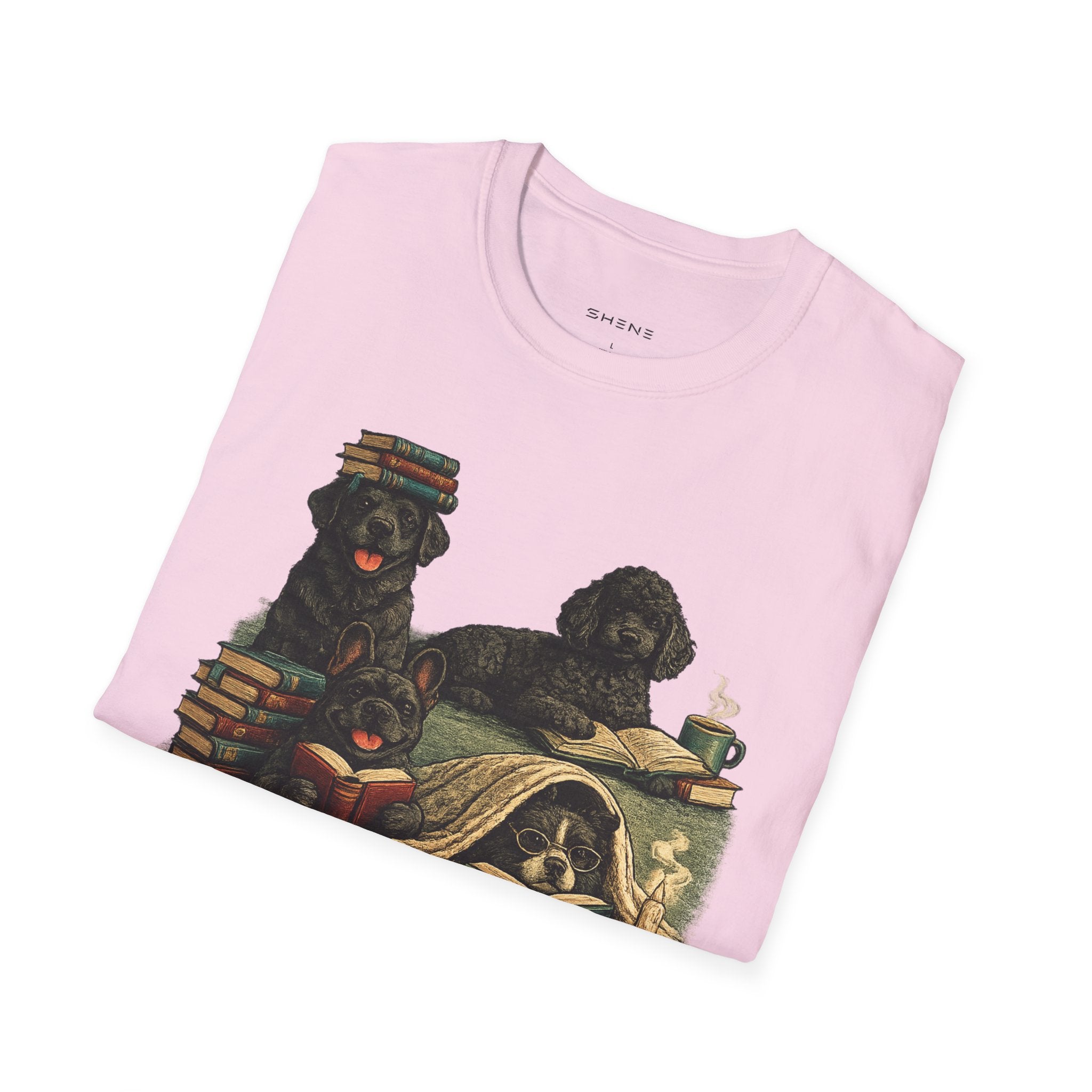 Copy of Unisex Softstyle Black Dog Library T-Shirt