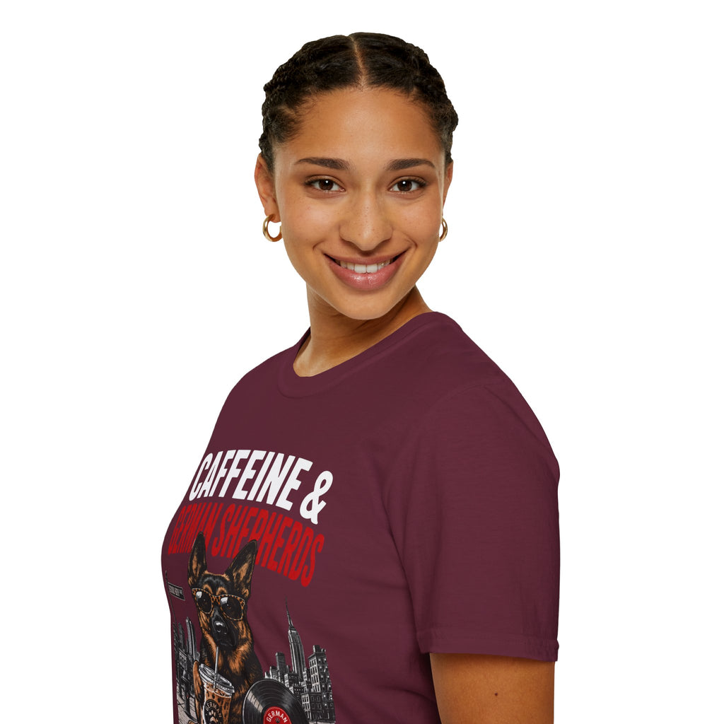 Copy of Unisex Softstyle German Shephed Caffeine Fuel T-Shirt