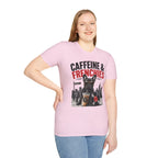 Unisex Softstyle French Bulldog Caffeine Fuel T-Shirt