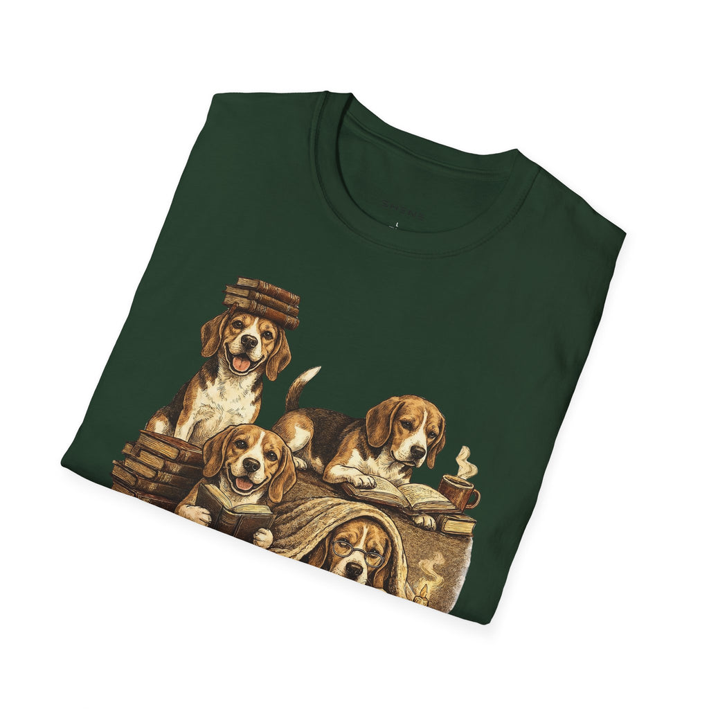 Copy of Copy of Copy of Copy of Unisex Softstyle Beegal Library Four Dog T-Shirt