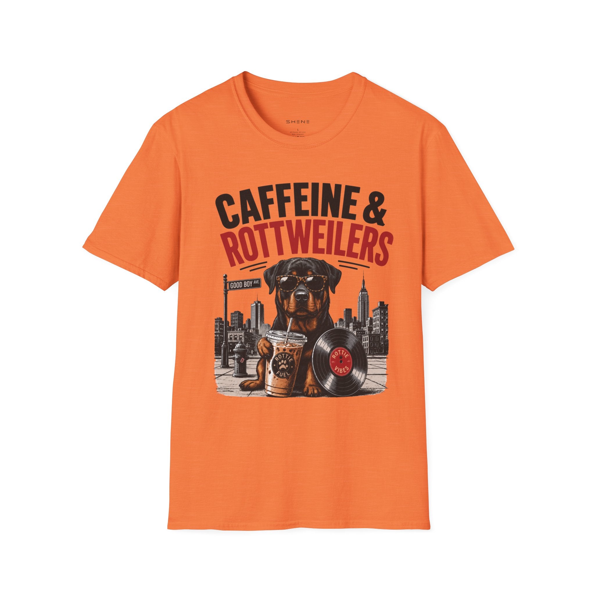 Unisex Softstyle Rottweiler Caffeine Fuel  T-Shirt