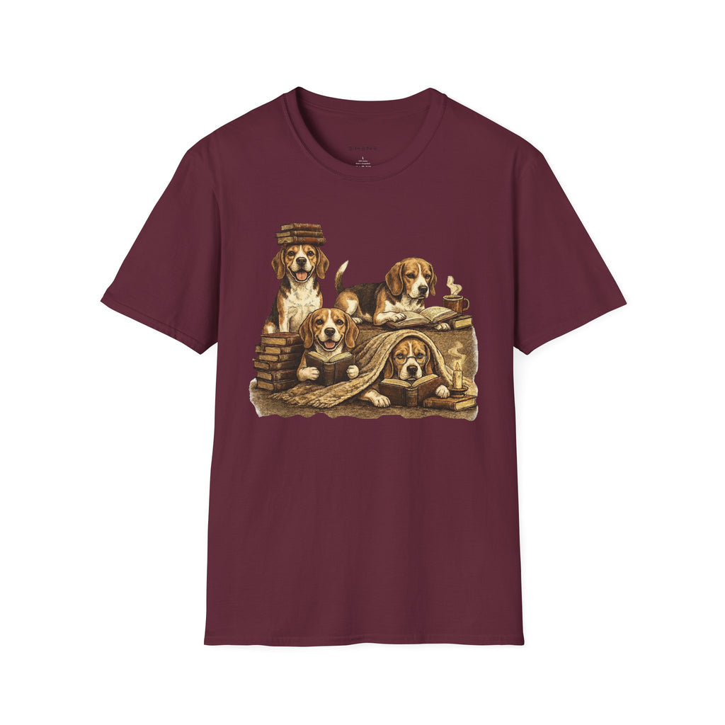 Copy of Copy of Copy of Copy of Unisex Softstyle Beegal Library Four Dog T-Shirt