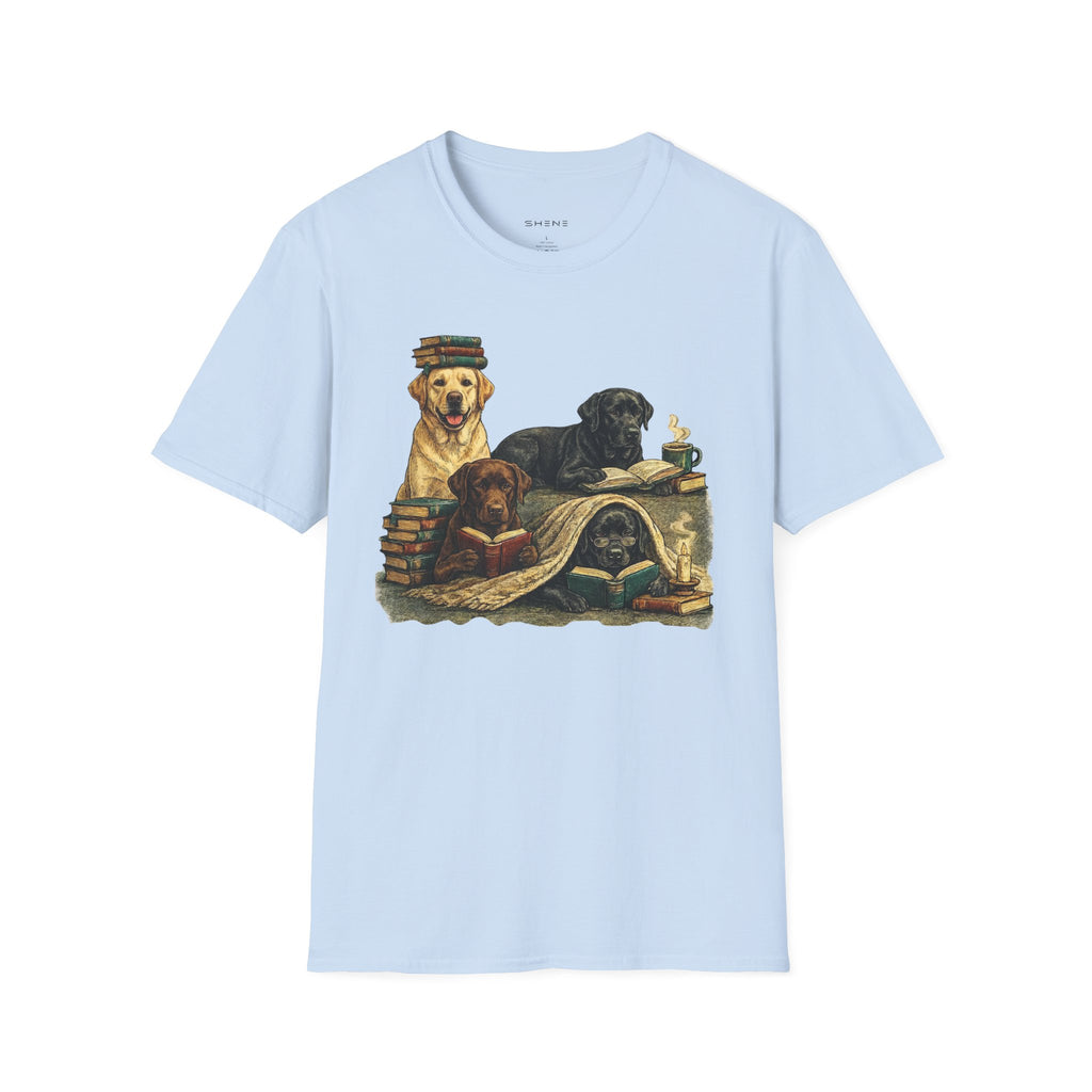 Copy of Unisex Softstyle Labador Library Four Dog T-Shirt