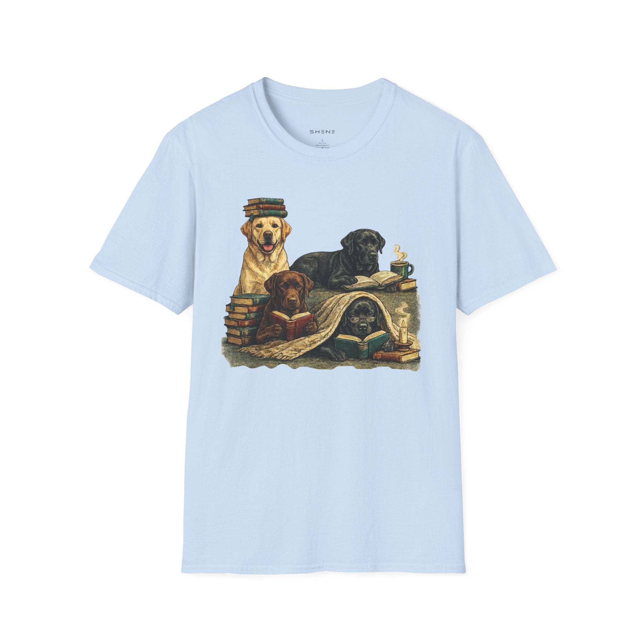 Copy of Unisex Softstyle Labador Library Four Dog T-Shirt