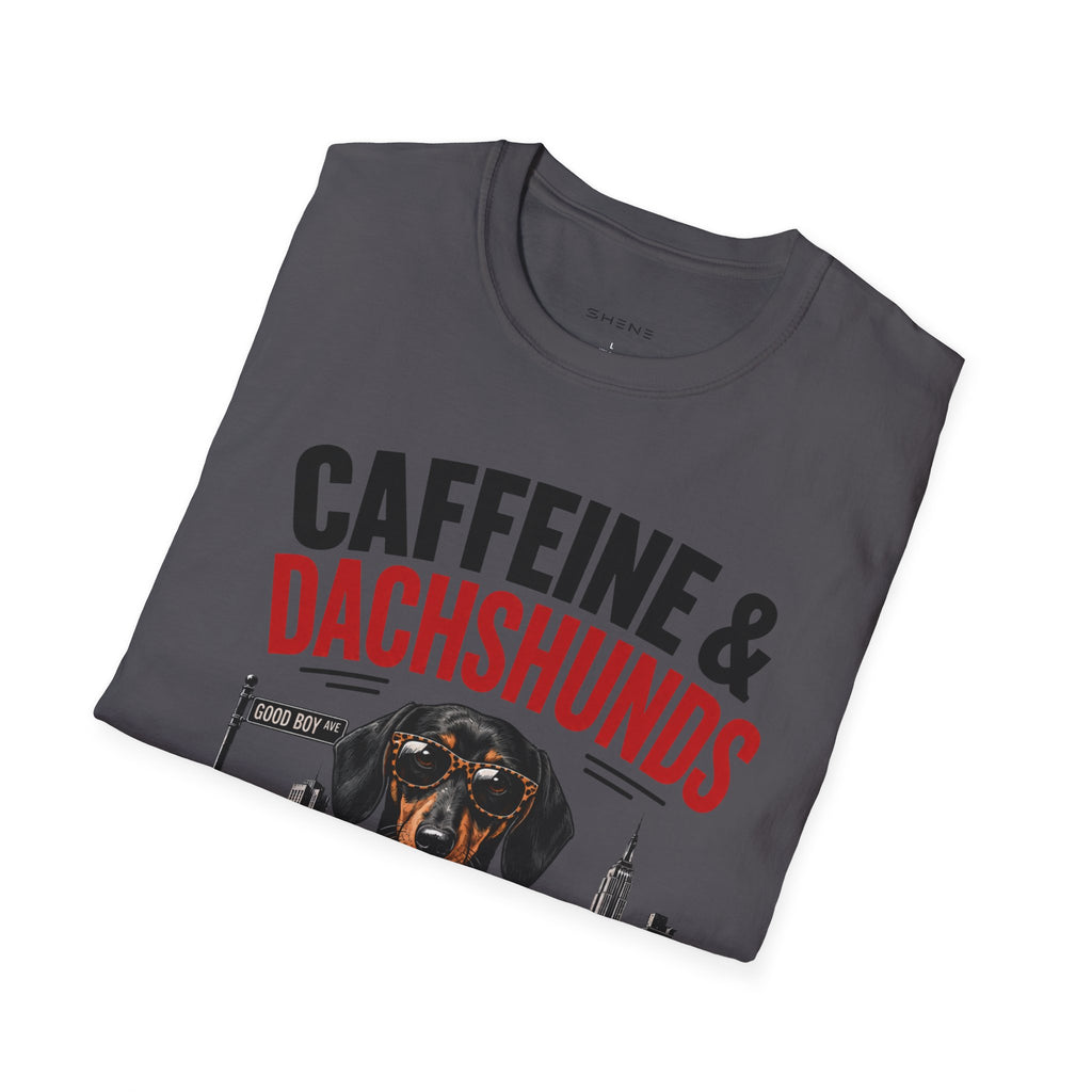 Unisex Softstyle Dachshund Caffeine Fuel T-Shirt