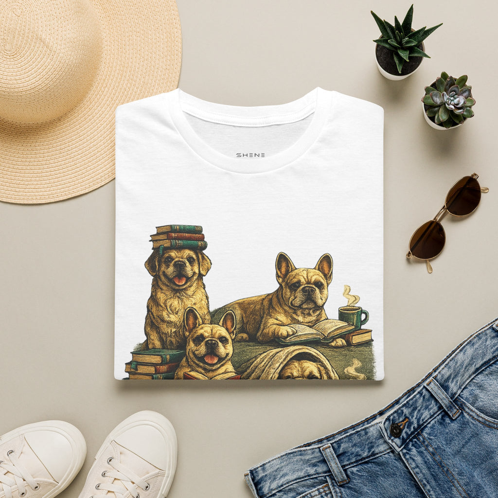 Copy of Unisex Softstyle French Dog Library T-Shirt