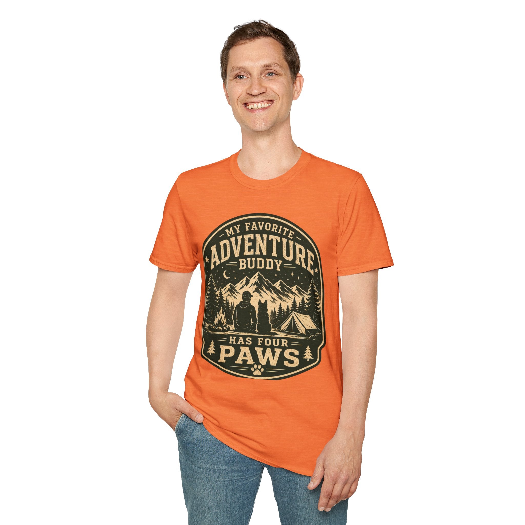 Copy of Unisex Softstyle My Favorite Adventure Has Paws T-Shirt