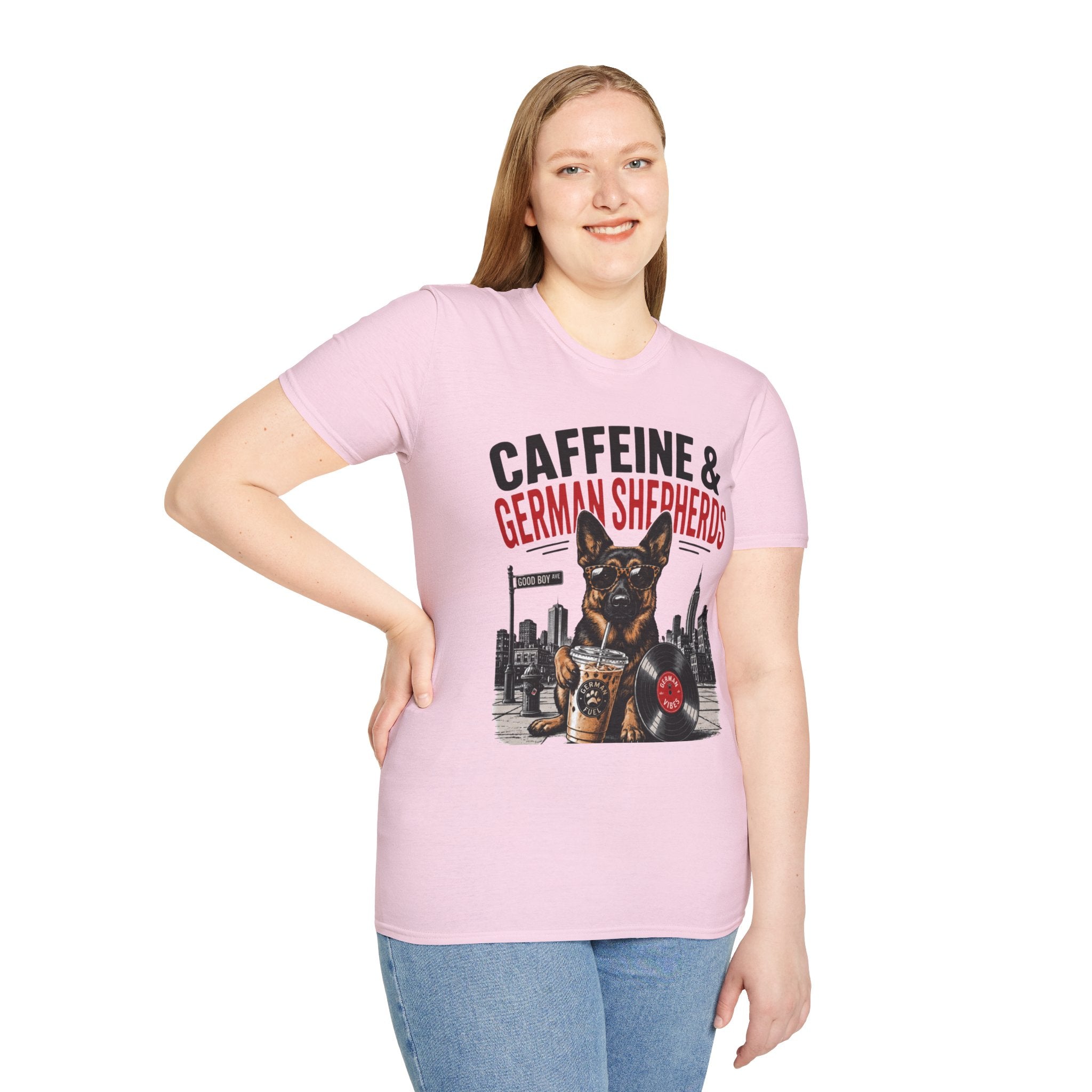 Copy of Unisex Softstyle German Shephed Caffeine Fuel T-Shirt