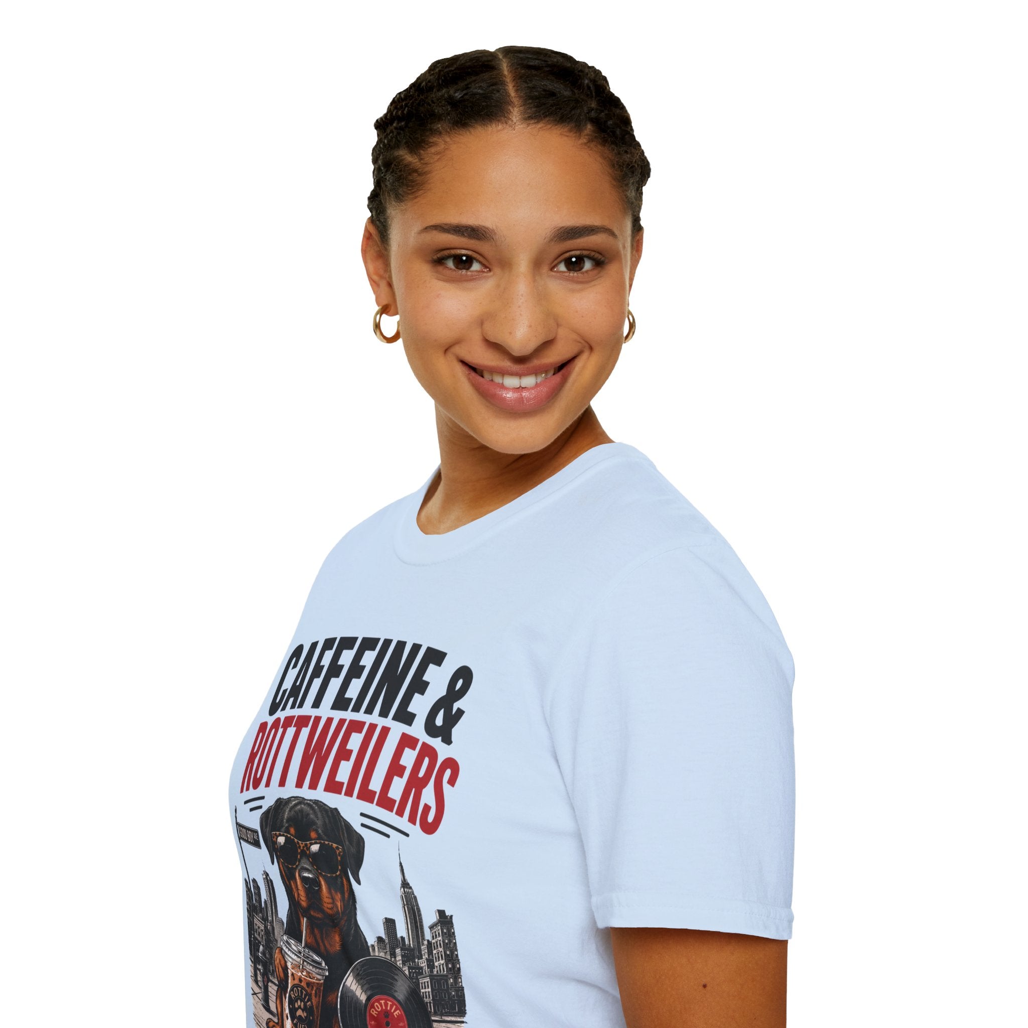 Unisex Softstyle Rottweiler Caffeine Fuel  T-Shirt