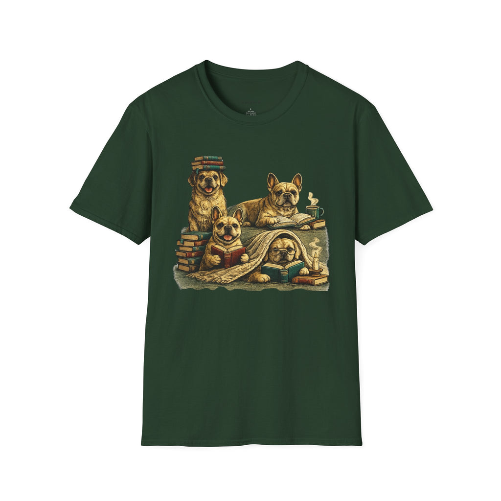 Copy of Unisex Softstyle French Dog Library T-Shirt