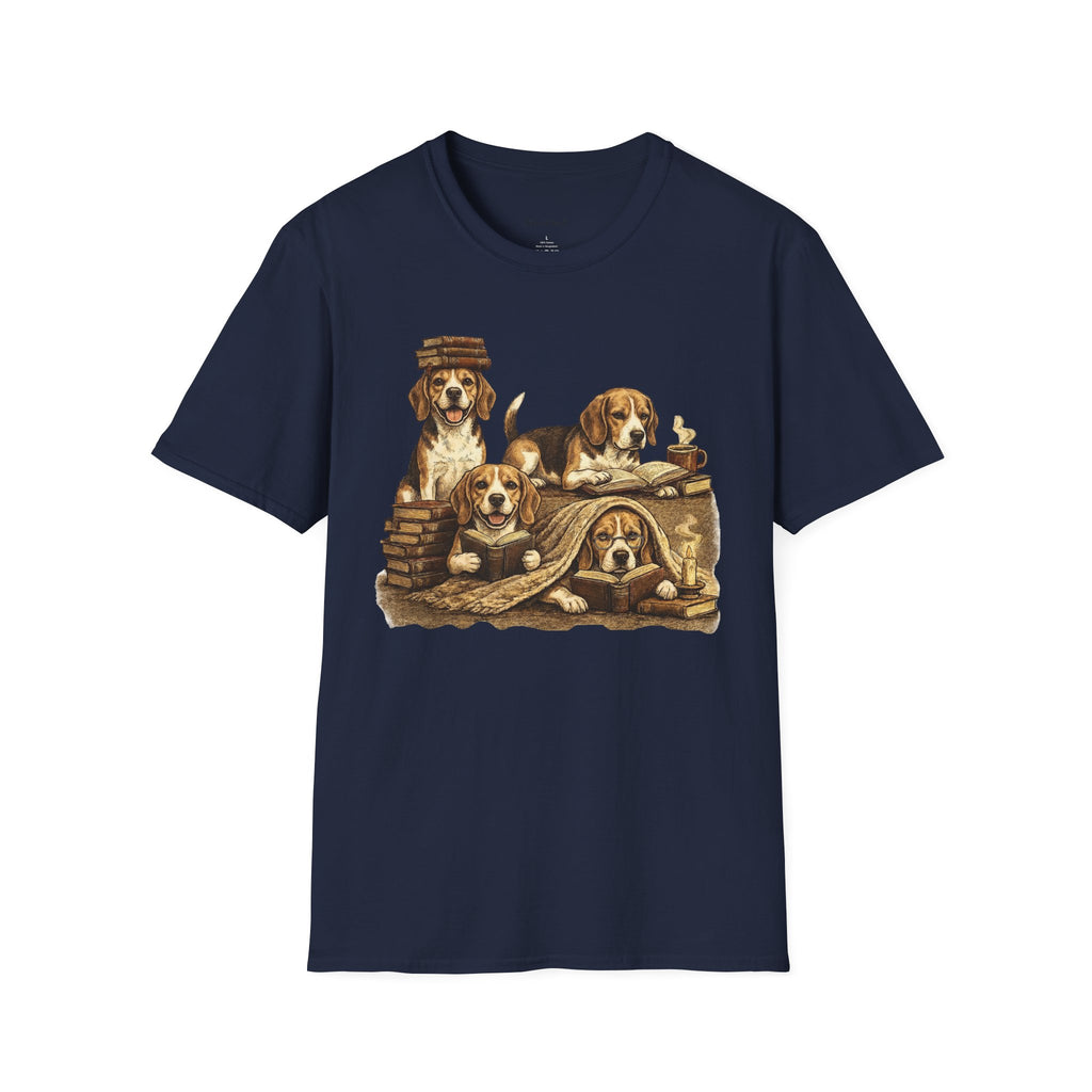 Copy of Copy of Copy of Copy of Unisex Softstyle Beegal Library Four Dog T-Shirt