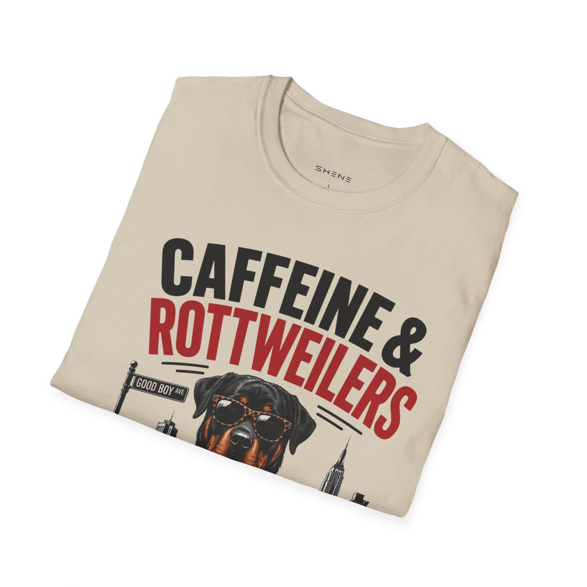 Unisex Softstyle Rottweiler Caffeine Fuel  T-Shirt