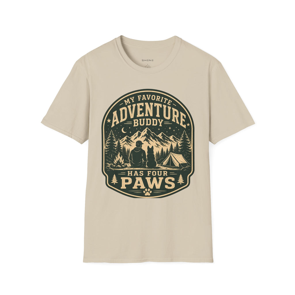 Copy of Unisex Softstyle My Favorite Adventure Has Paws T-Shirt