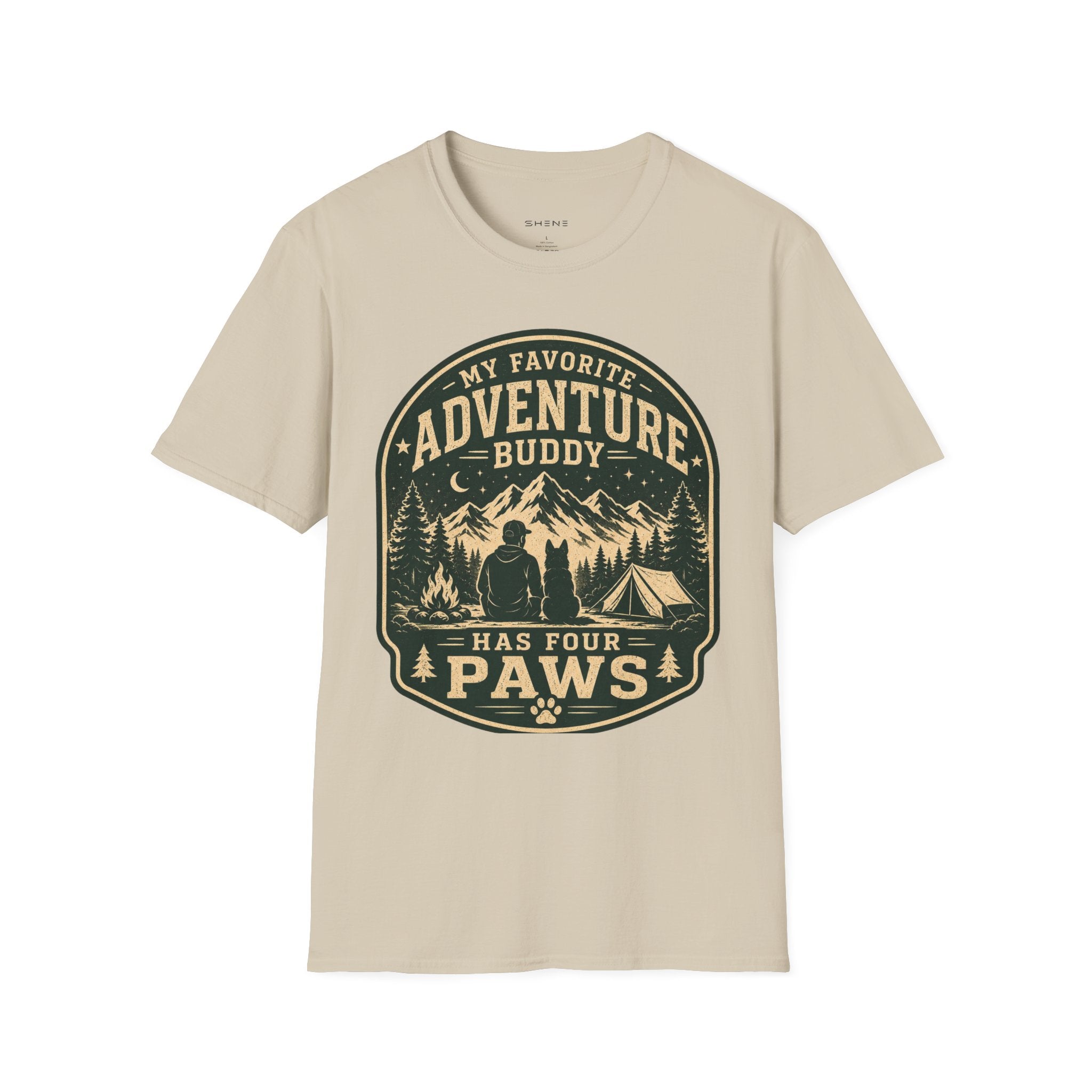 Copy of Unisex Softstyle My Favorite Adventure Has Paws T-Shirt