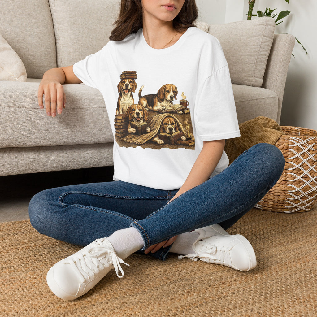 Copy of Copy of Copy of Copy of Unisex Softstyle Beegal Library Four Dog T-Shirt