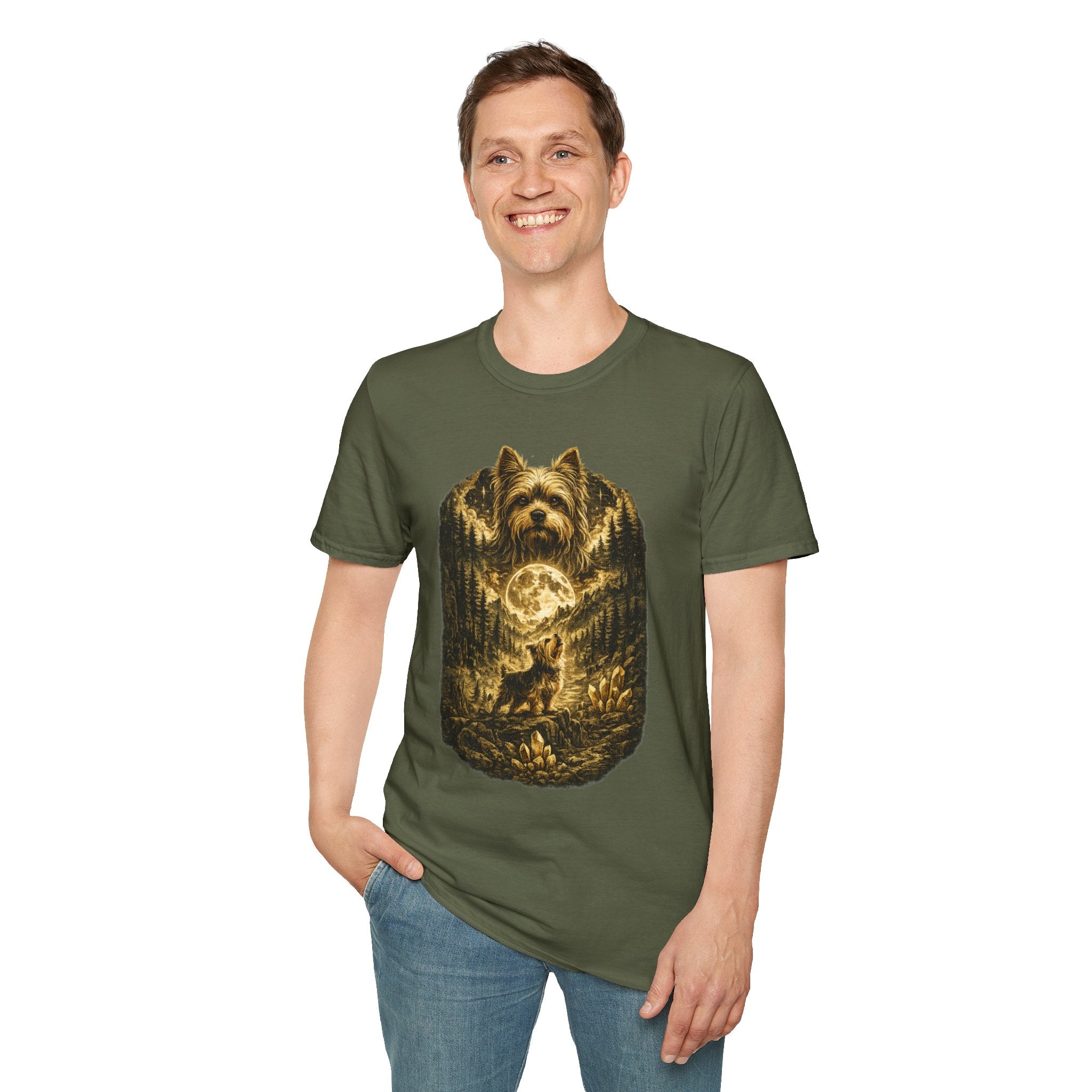 Copy of Unisex Softstyle shit su with moon T-Shirt