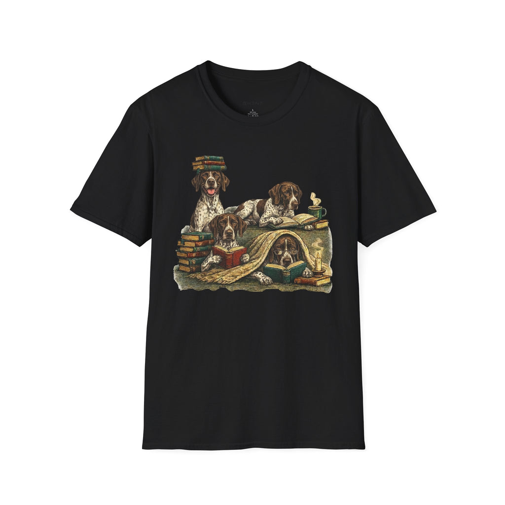 Copy of Copy of Copy of Copy of Unisex Softstyle r Pointer Library Four Dog T-Shirt