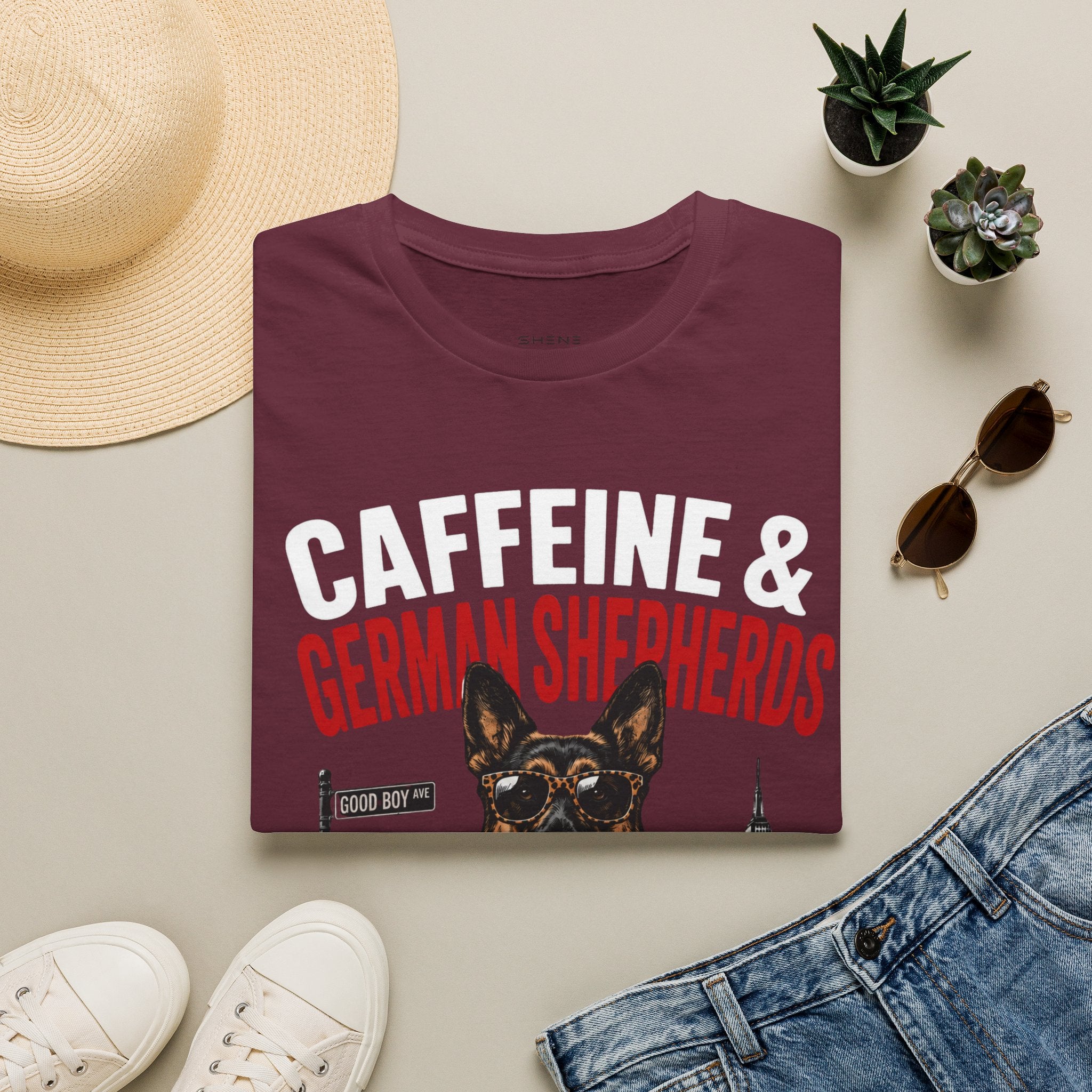 Copy of Unisex Softstyle German Shephed Caffeine Fuel T-Shirt