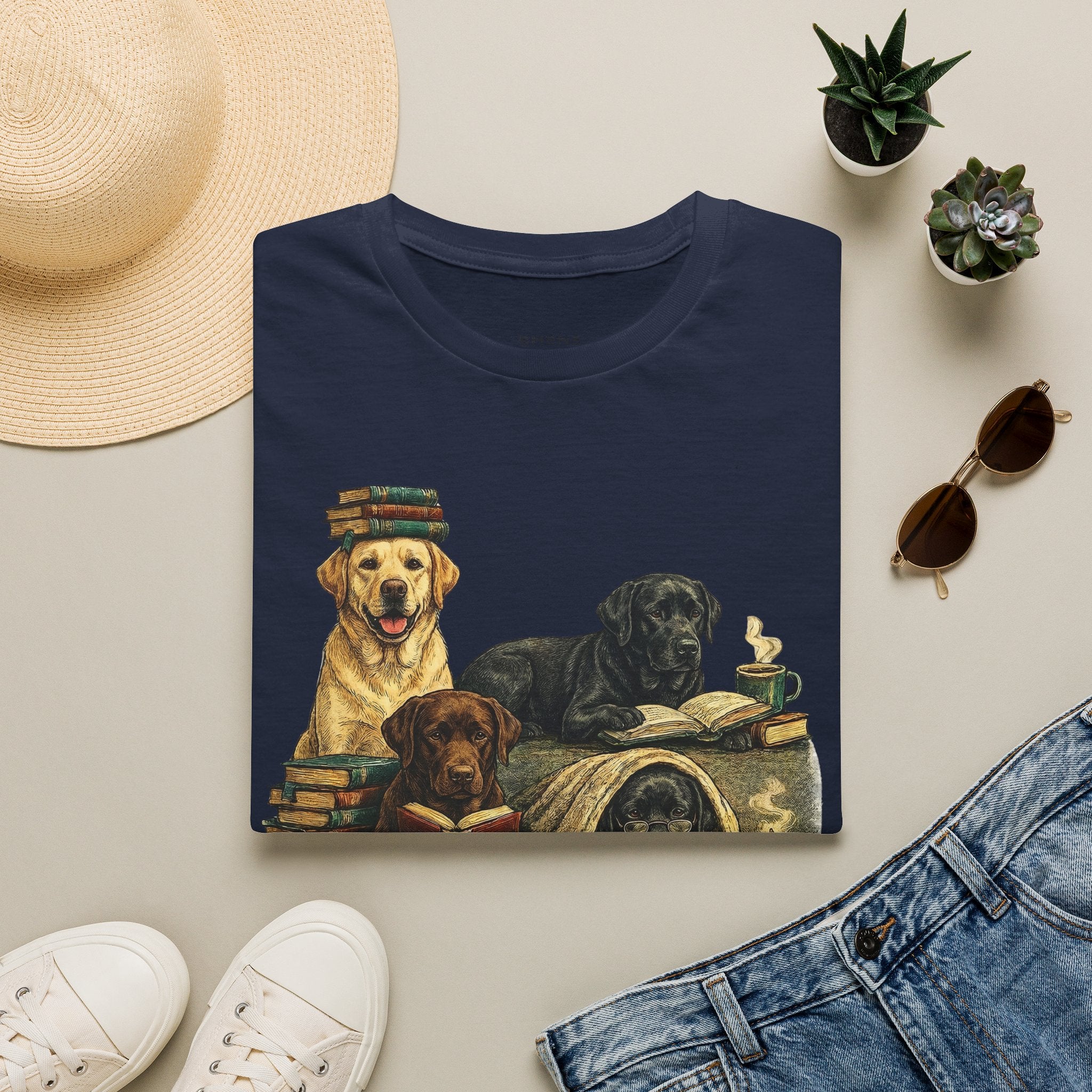 Copy of Unisex Softstyle Labador Library Four Dog T-Shirt