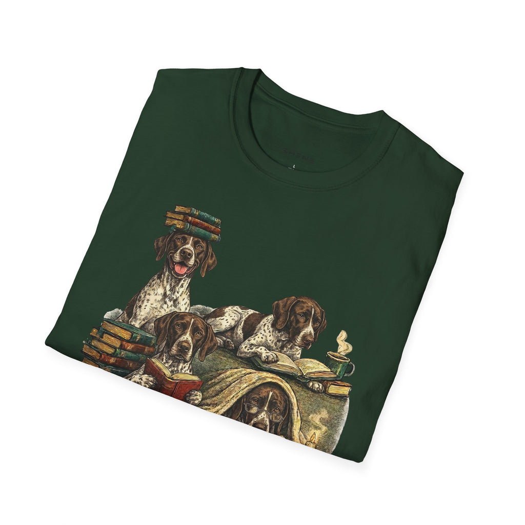 Copy of Copy of Copy of Copy of Unisex Softstyle r Pointer Library Four Dog T-Shirt
