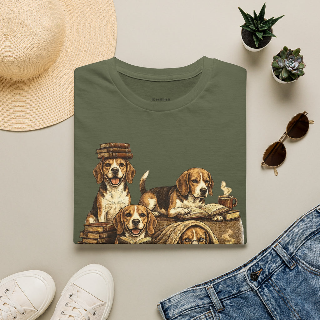 Copy of Copy of Copy of Copy of Unisex Softstyle Beegal Library Four Dog T-Shirt