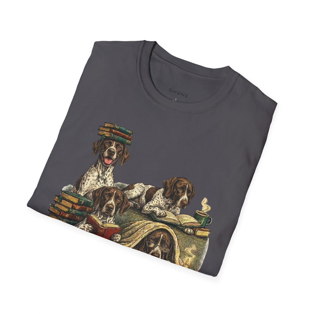 Copy of Copy of Copy of Copy of Unisex Softstyle r Pointer Library Four Dog T-Shirt