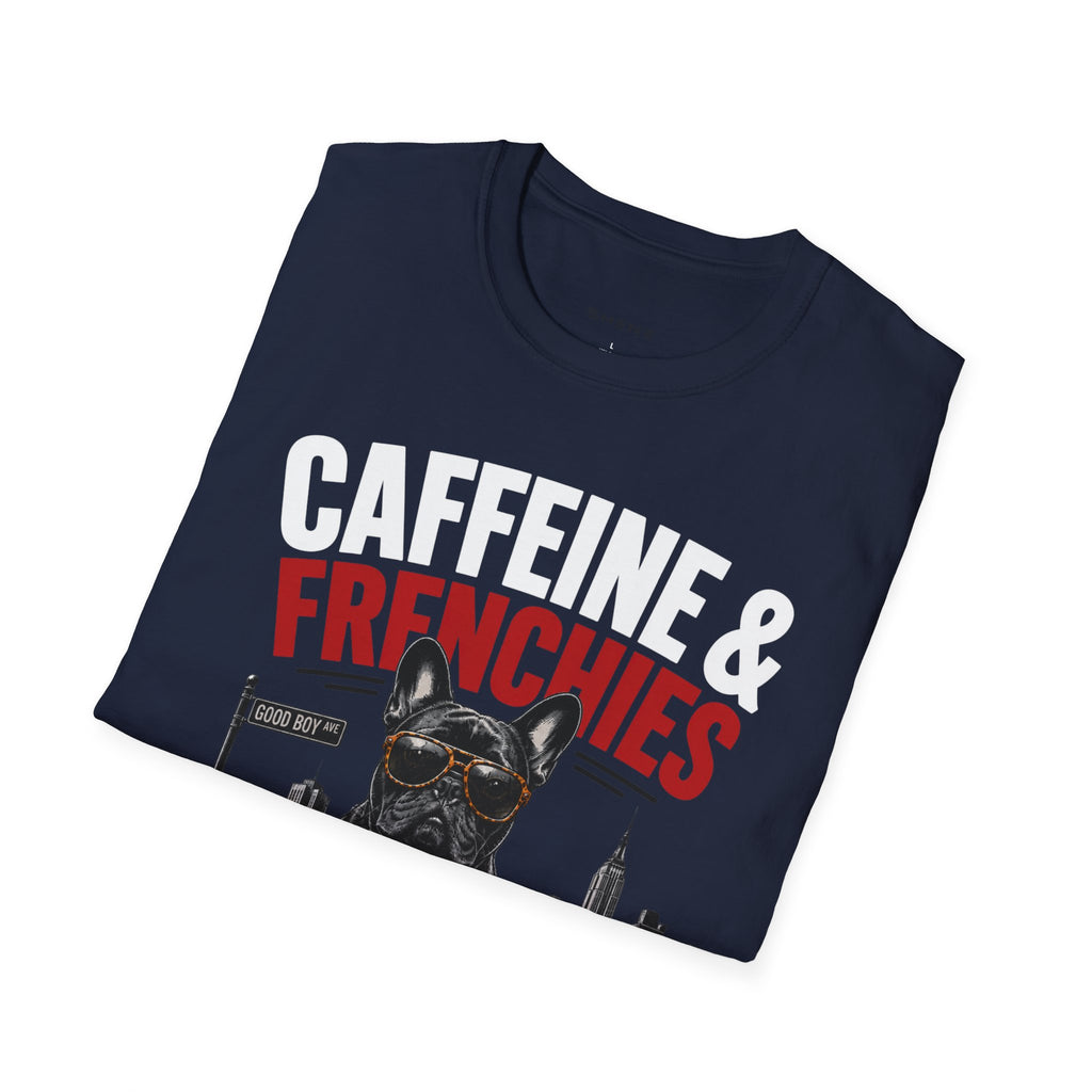 Unisex Softstyle French Bulldog Caffeine Fuel T-Shirt