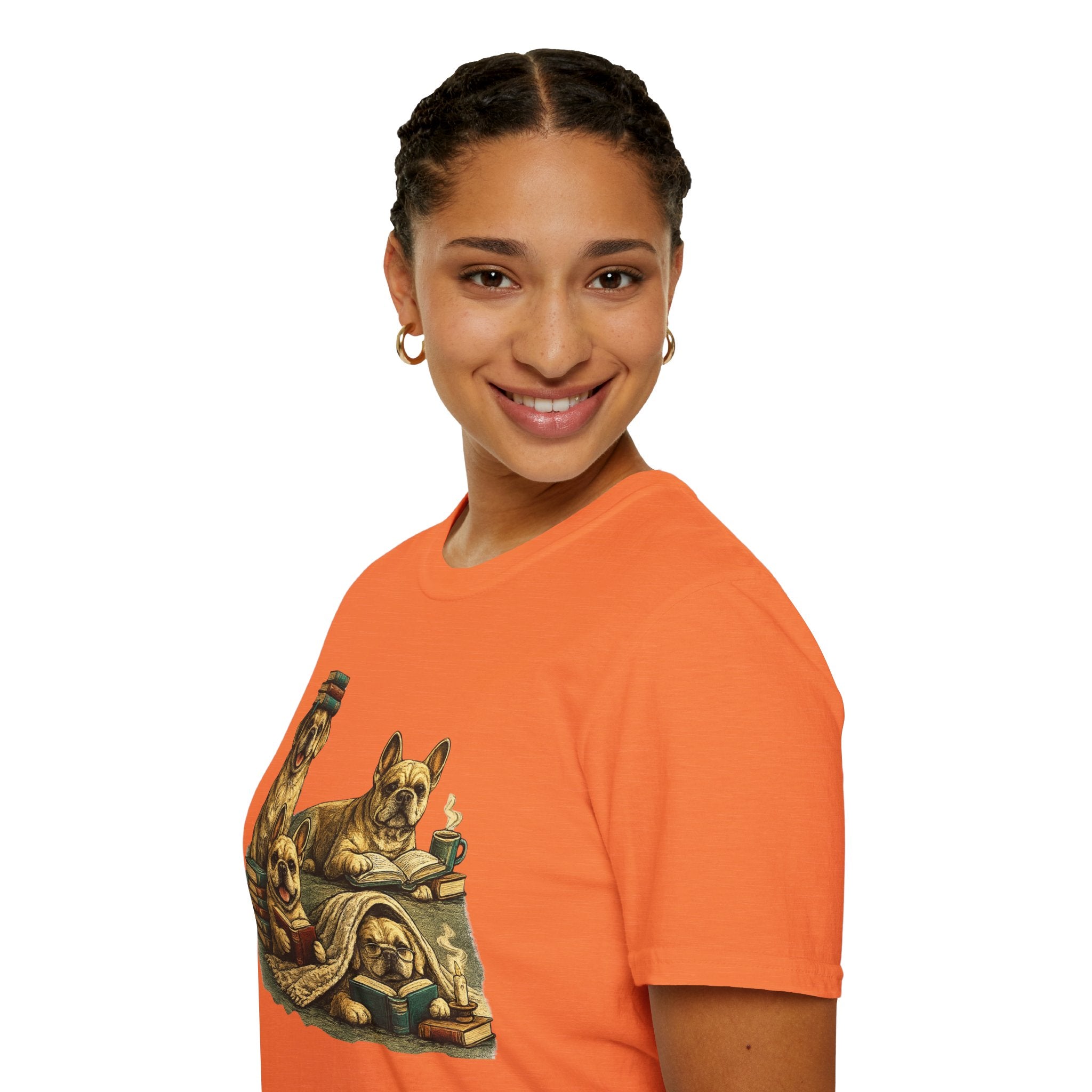 Copy of Unisex Softstyle French Dog Library T-Shirt
