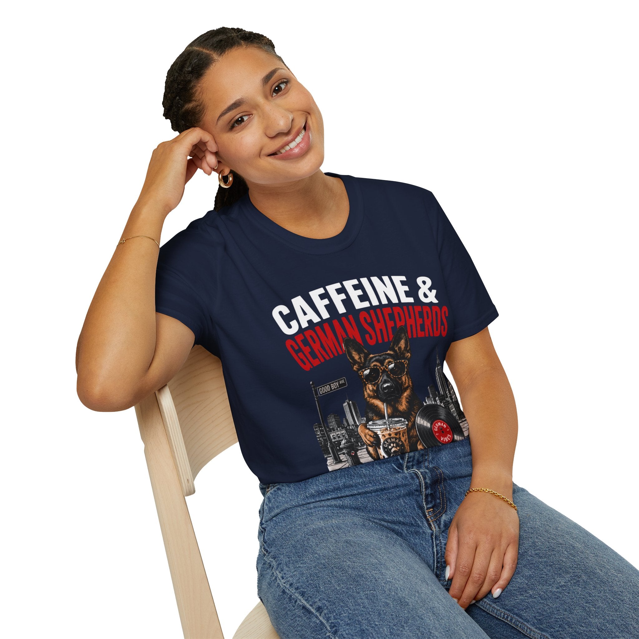Copy of Unisex Softstyle German Shephed Caffeine Fuel T-Shirt
