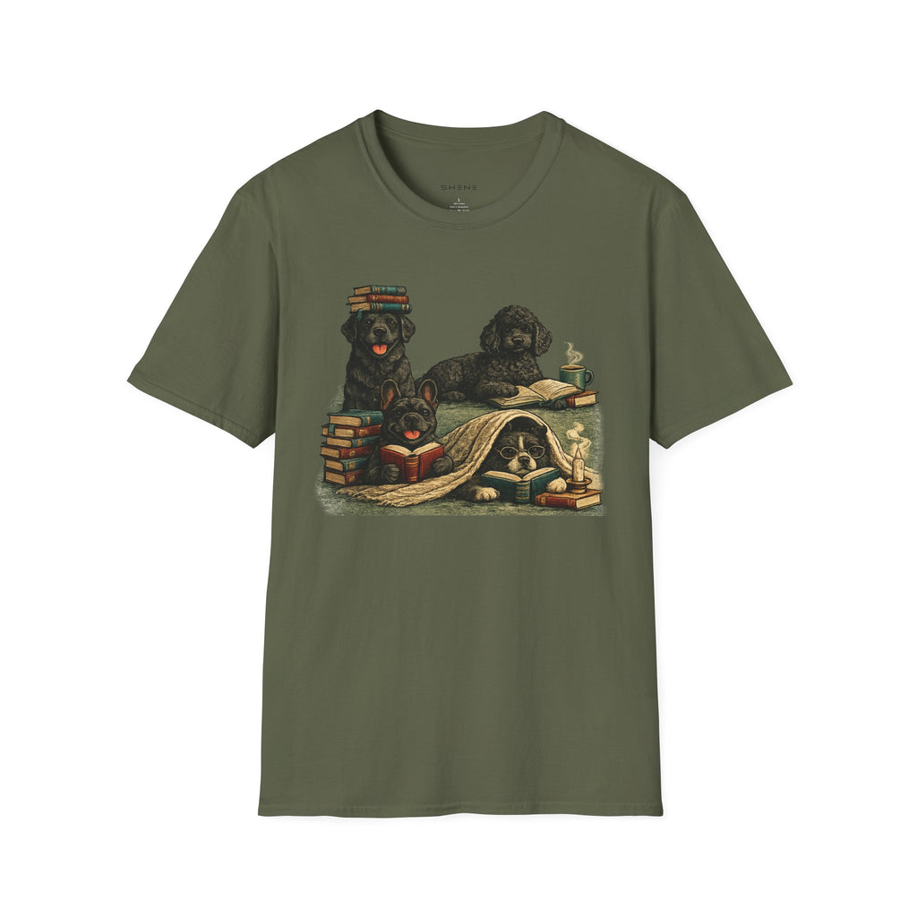 Copy of Unisex Softstyle Black Dog Library T-Shirt