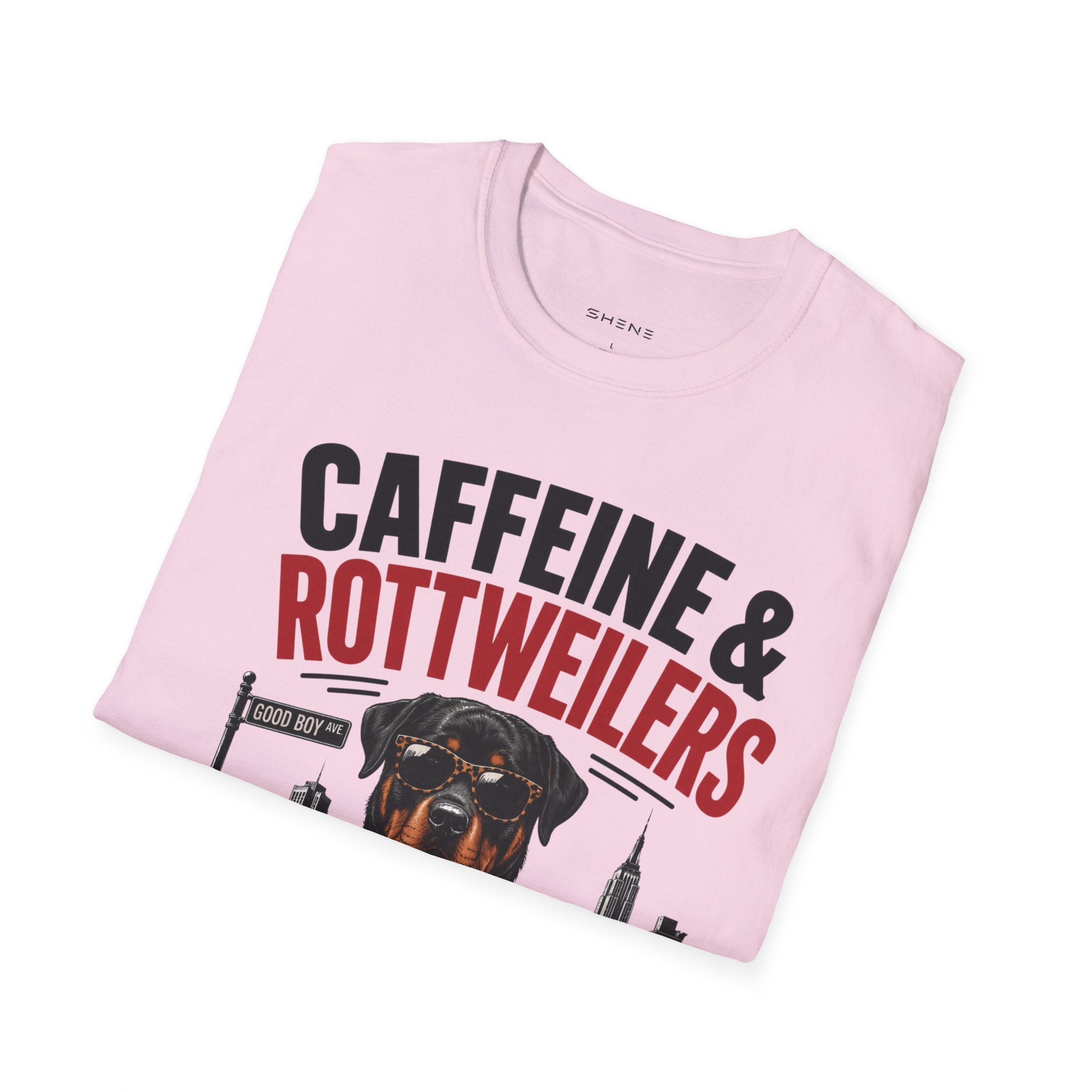 Unisex Softstyle Rottweiler Caffeine Fuel  T-Shirt
