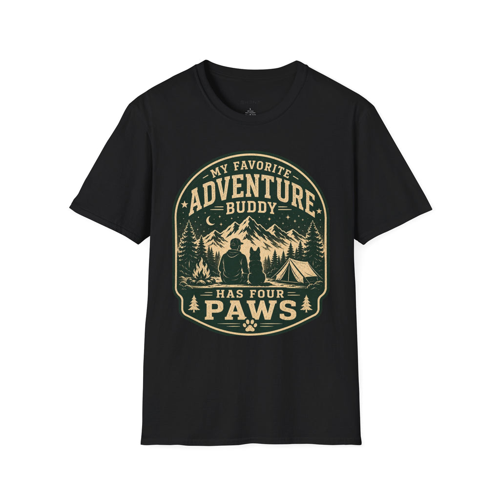 Copy of Unisex Softstyle My Favorite Adventure Has Paws T-Shirt