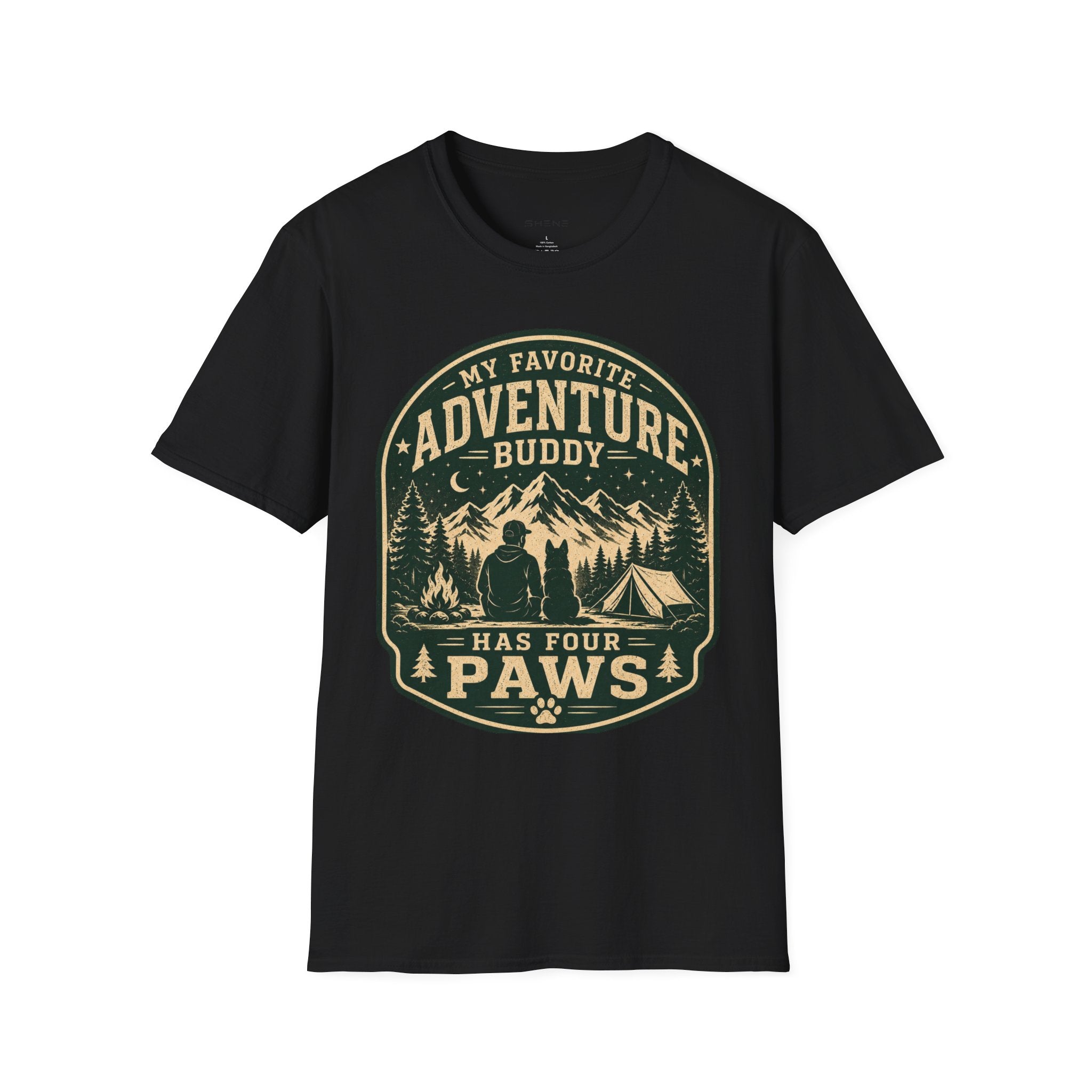 Copy of Unisex Softstyle My Favorite Adventure Has Paws T-Shirt