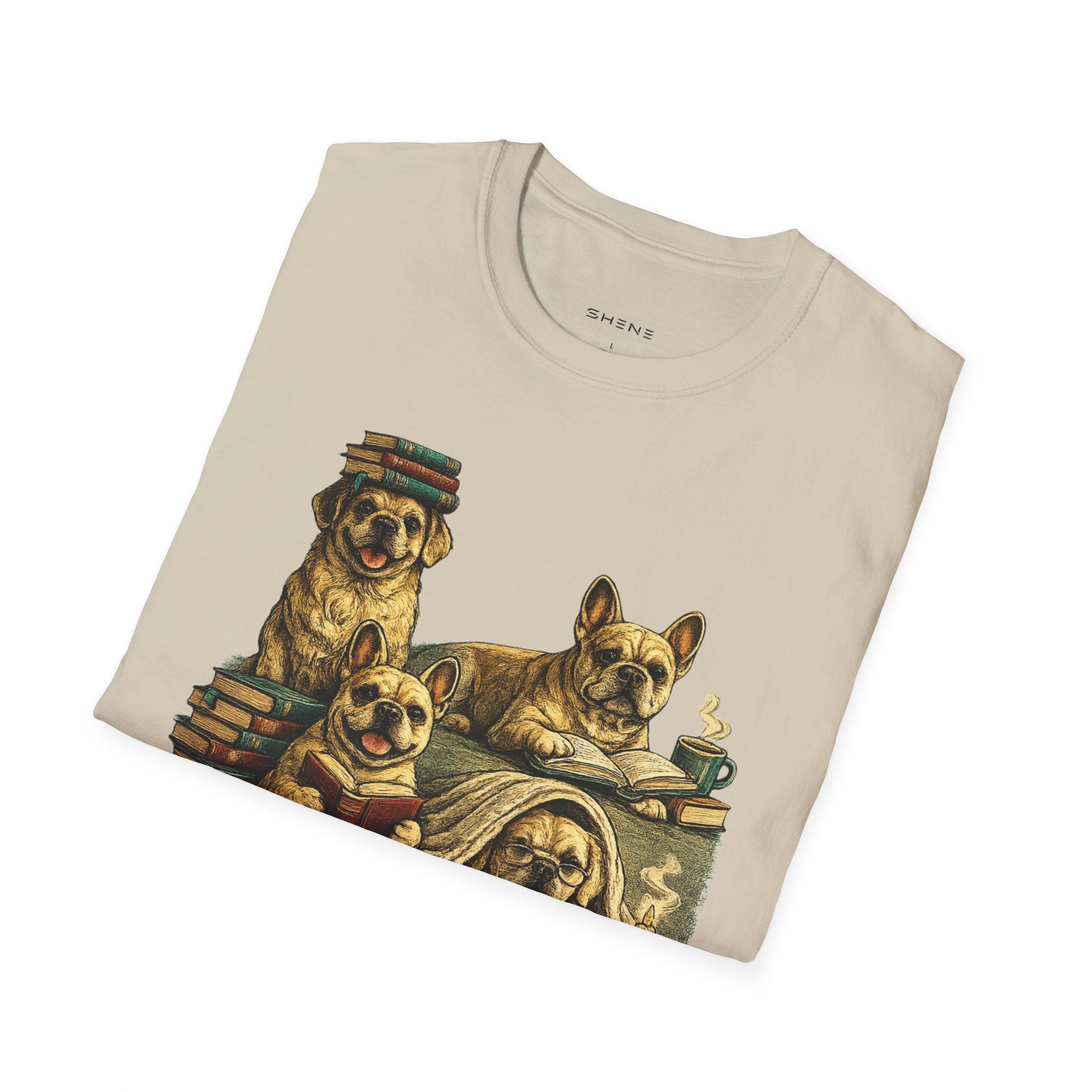 Copy of Unisex Softstyle French Dog Library T-Shirt