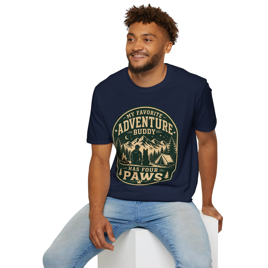 Copy of Unisex Softstyle My Favorite Adventure Has Paws T-Shirt