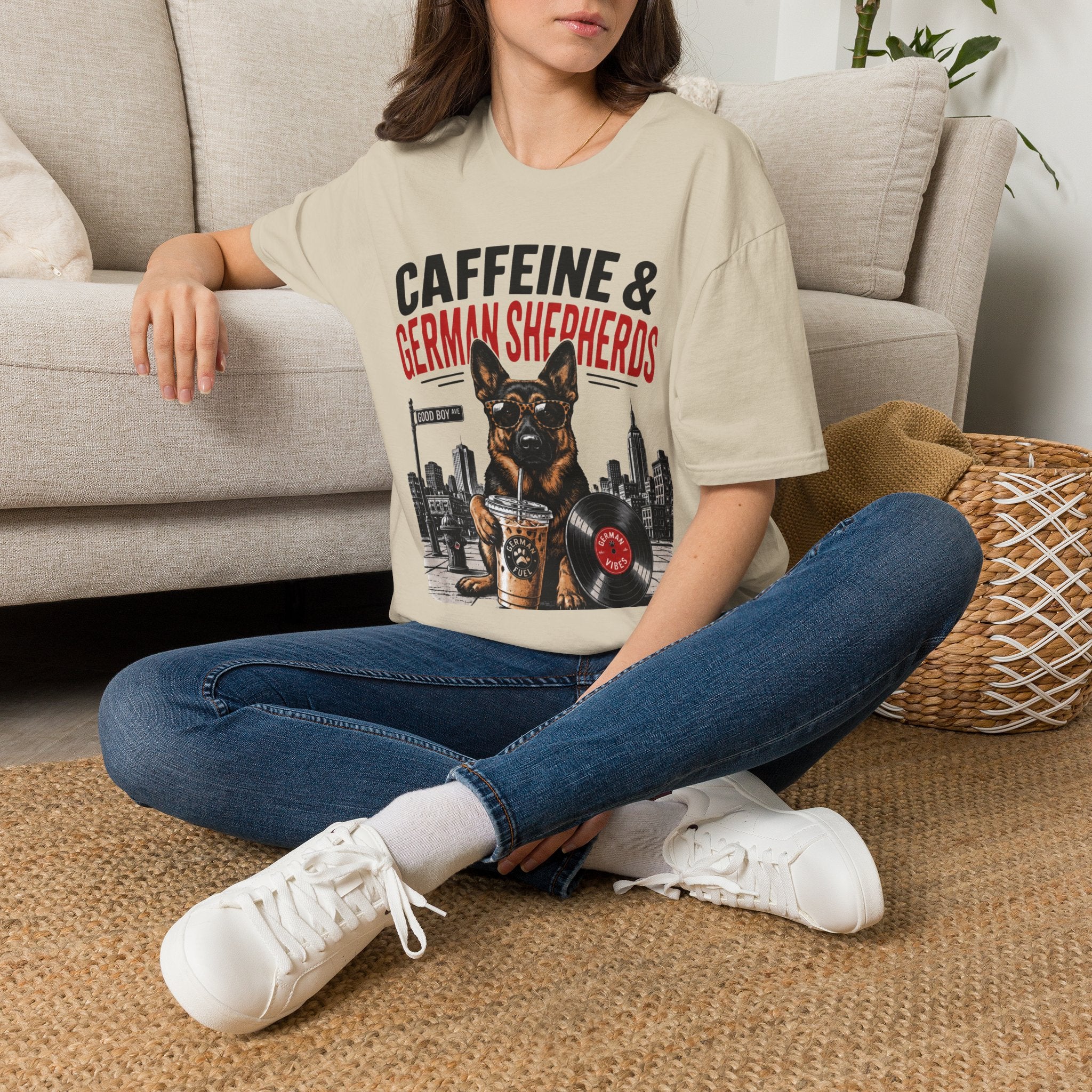 Copy of Unisex Softstyle German Shephed Caffeine Fuel T-Shirt