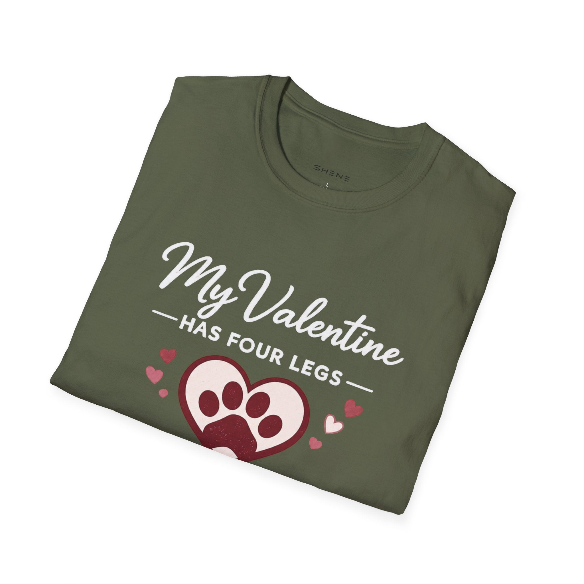 Copy of Unisex Softstyle My valentine has four leg T-Shirt