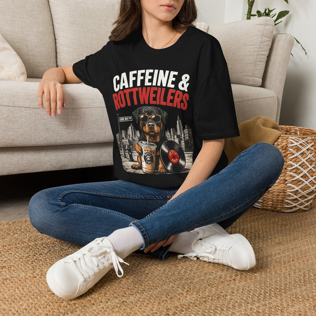 Unisex Softstyle Rottweiler Caffeine Fuel  T-Shirt