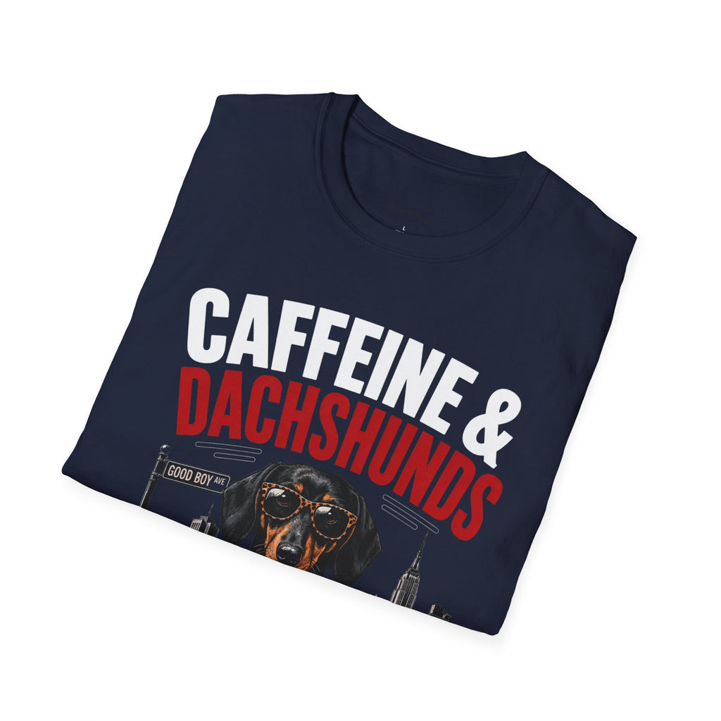 Unisex Softstyle Dachshund Caffeine Fuel T-Shirt