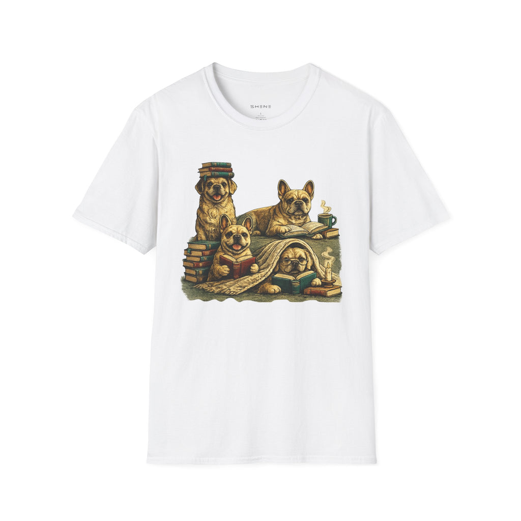 Copy of Unisex Softstyle French Dog Library T-Shirt